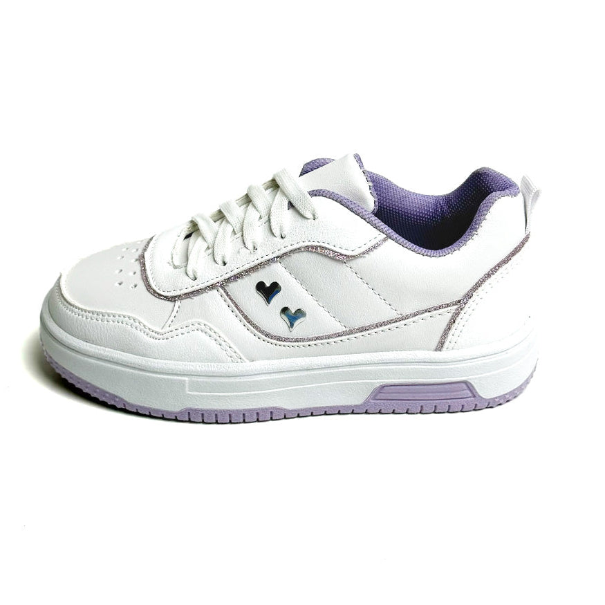 Tenis casual - 010-2 Blanco / Lila