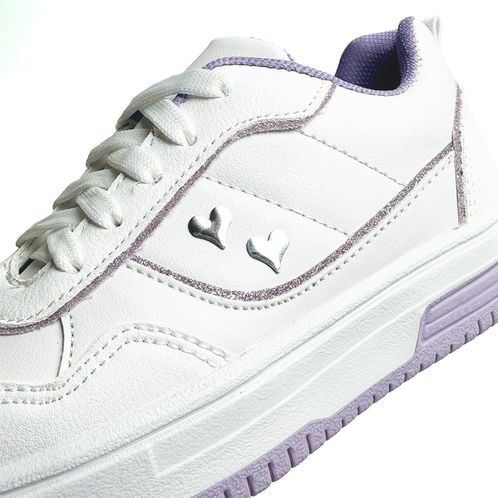 Tenis casual - 010-2 Blanco / Lila