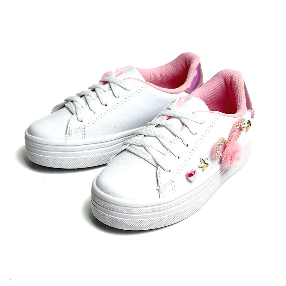 Tenis casual - 16 Blanco / Rosa