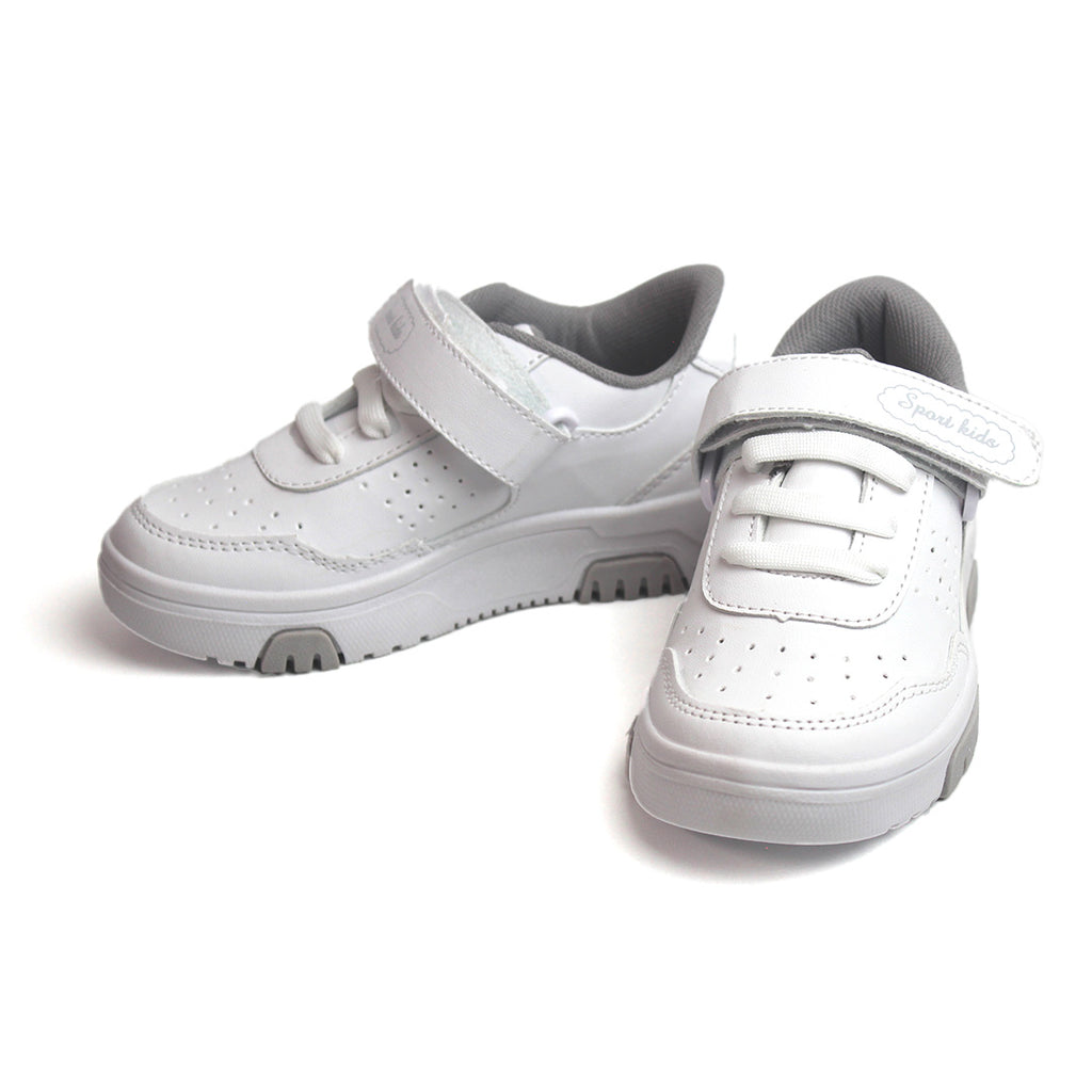 Tenis casual - 8 Blanco / Gris