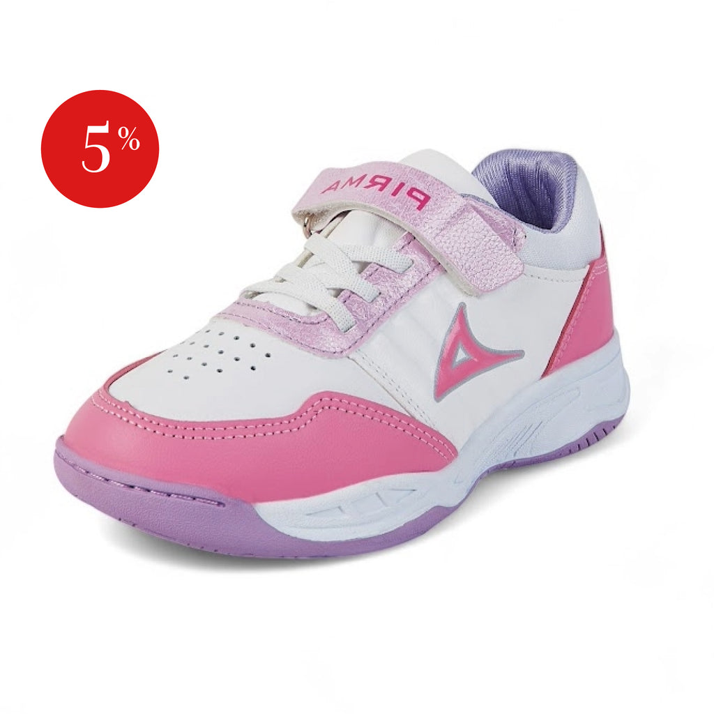 Tenis deportivo Pirma - 7008 Blanco / Rosa