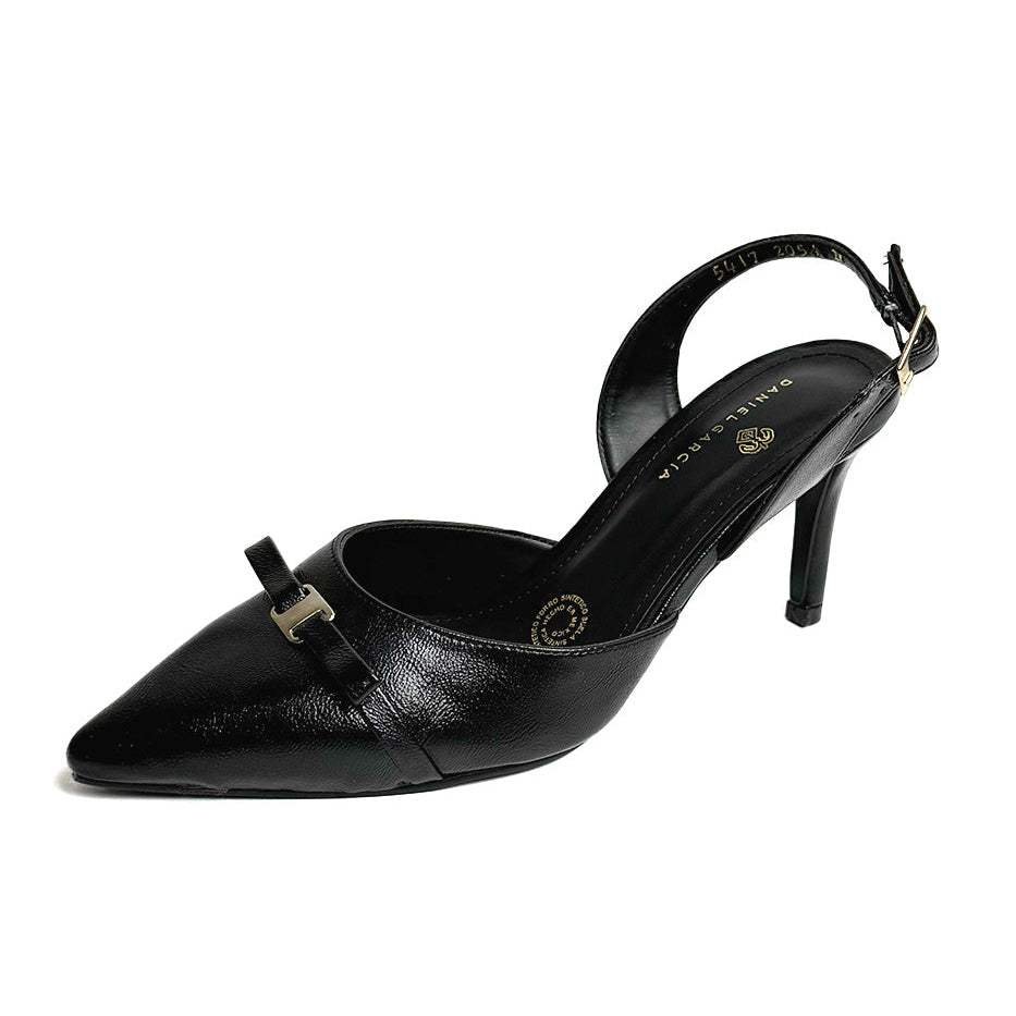 Zapatilla tacón medio Daniel García - 2056 Negro
