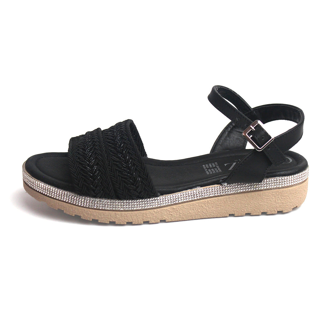 Huarache plataforma pequeña - 1415 Negro