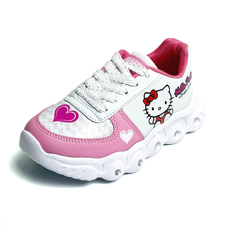 Tenis deportivo - 520-HELLO PRETTY Rosa / Blanco