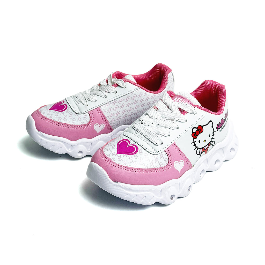 Tenis deportivo - 520-HELLO PRETTY Rosa / Blanco