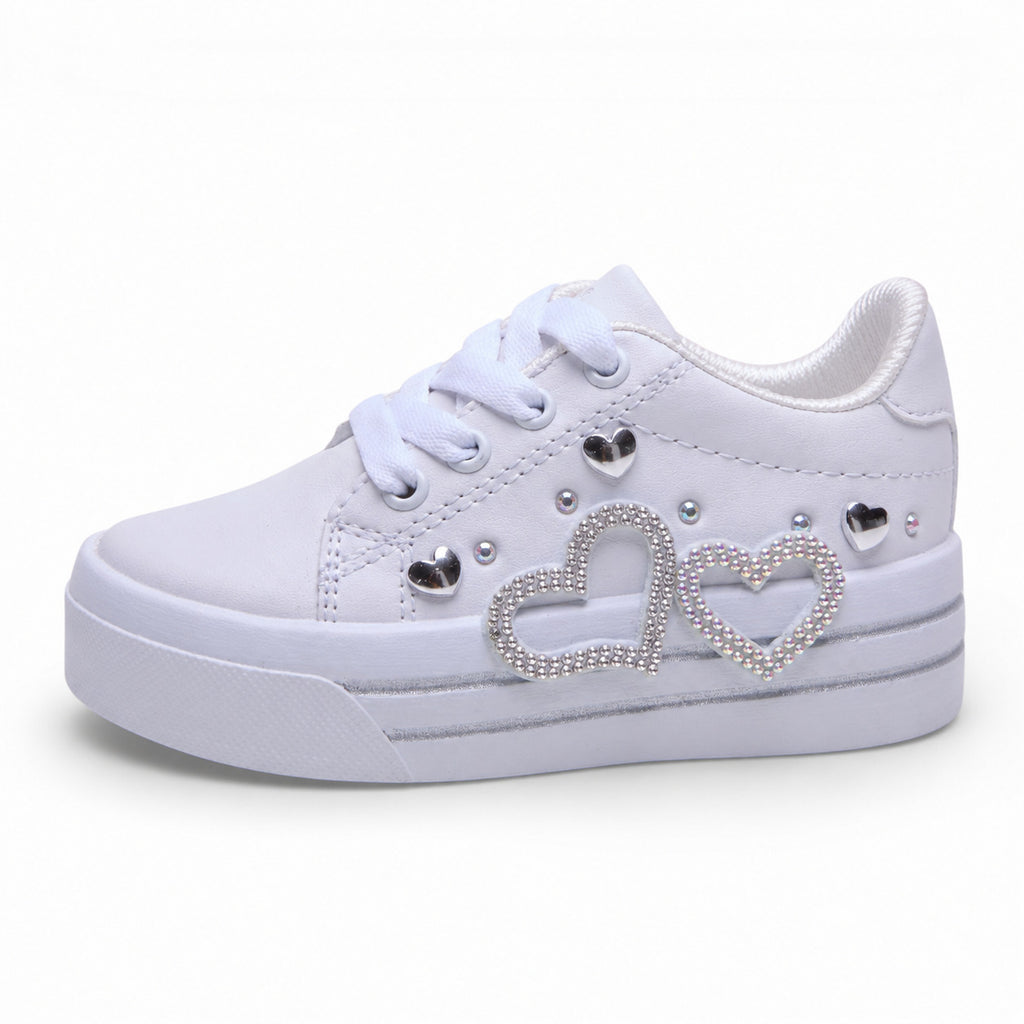 Tenis casual - 740 Blanco / Plata