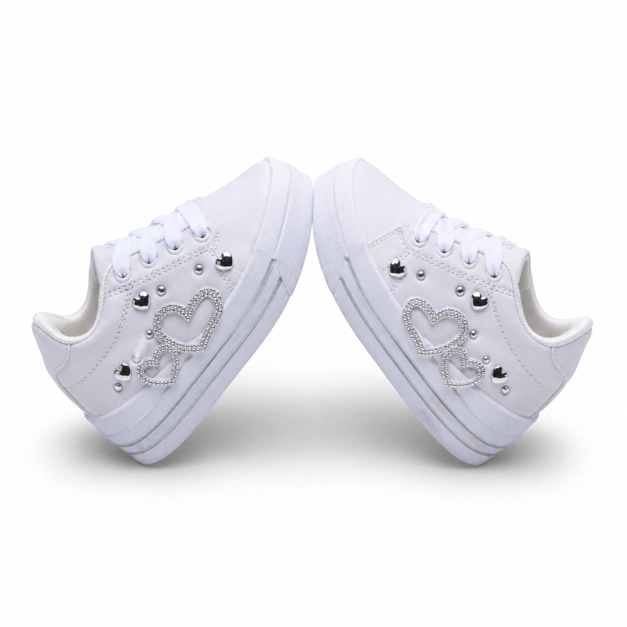 Tenis casual - 740 Blanco / Plata