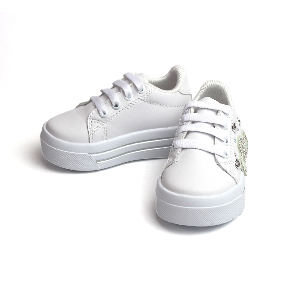 Tenis casual - 740 Blanco / Plata