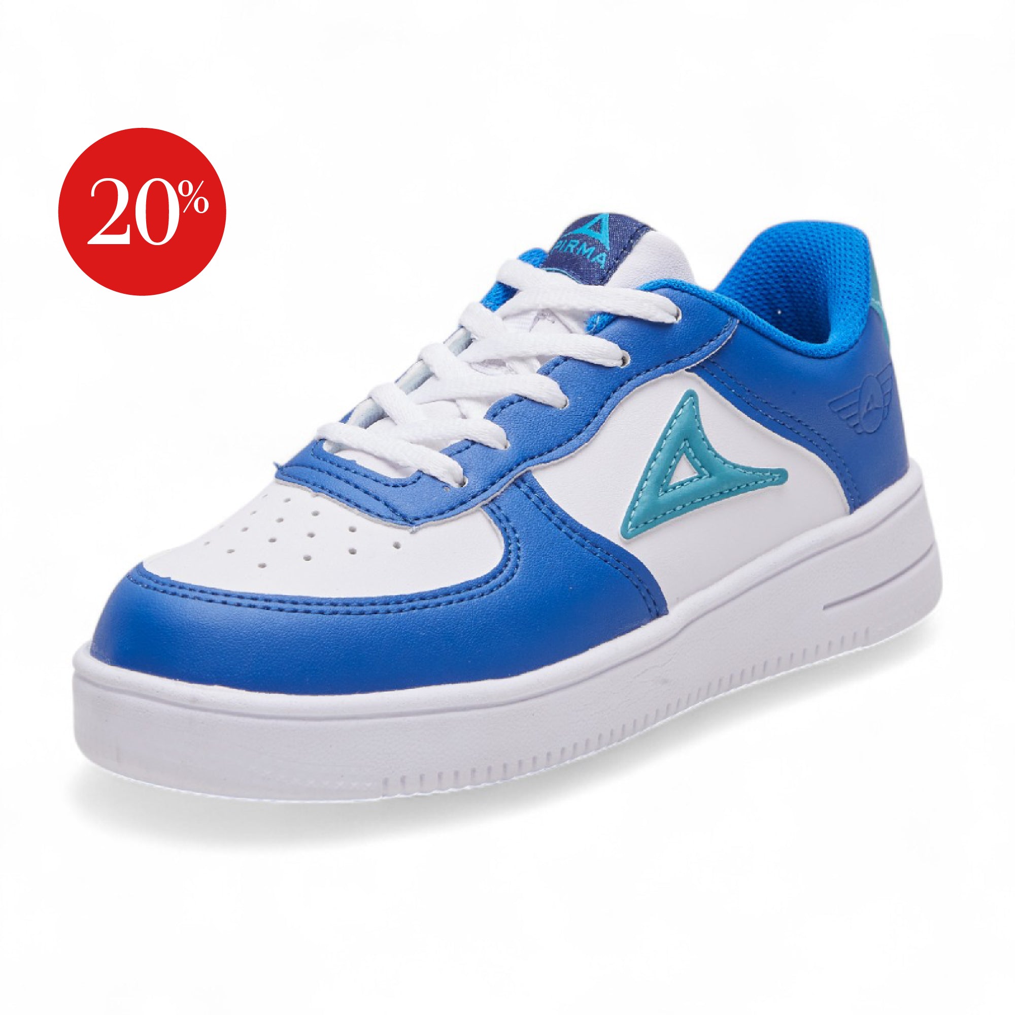 Tenis casual Pirma - 5002 Blanco / Azul