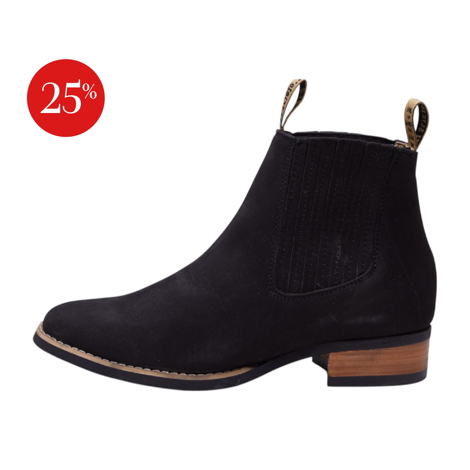 Botín Vaquero - Modelo 48 Negro