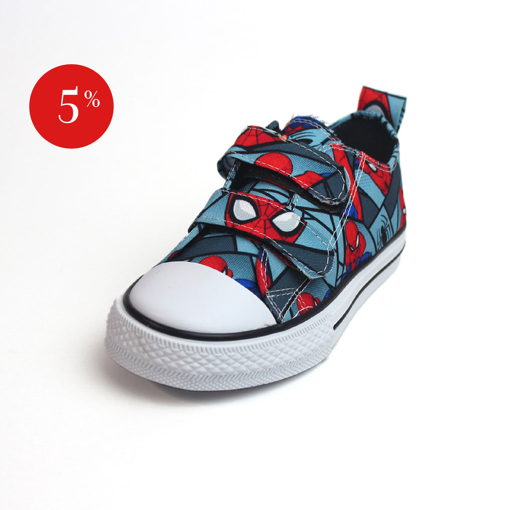 Tenis casual - 150-p Spider Man Gris