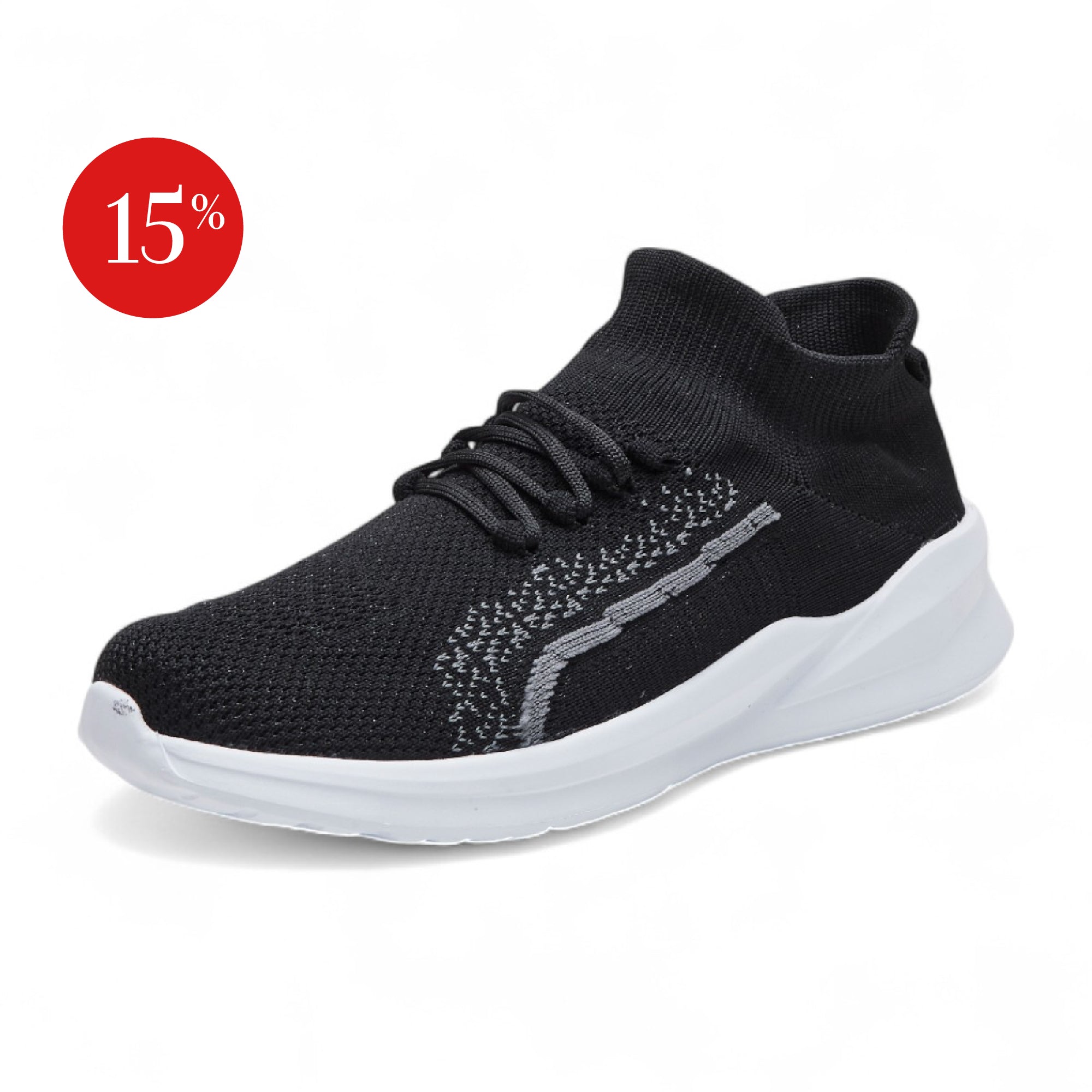 Tenis deportivo - 1007-1 Negro / Grecas