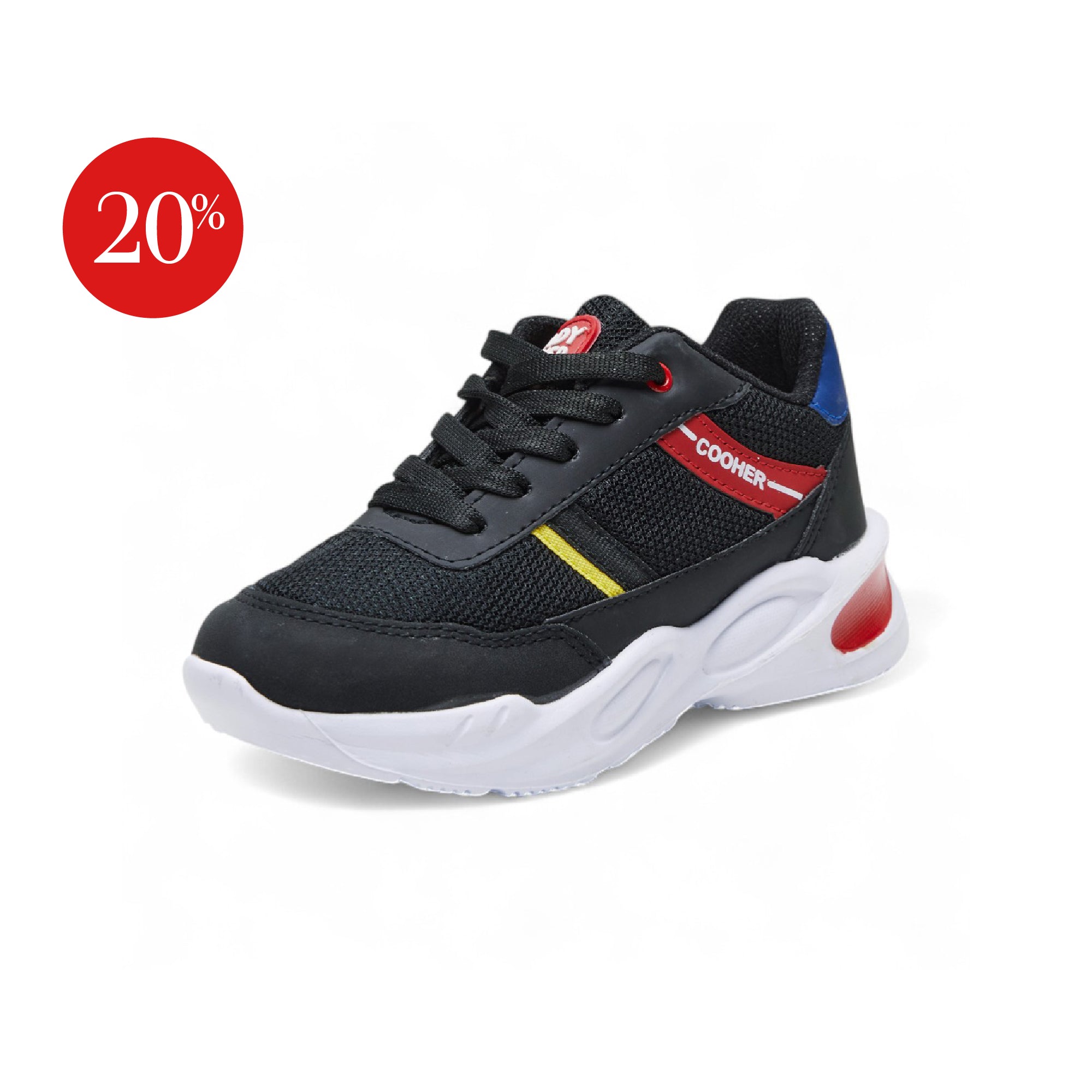Tenis deportivo - 63 Negro / Rojo