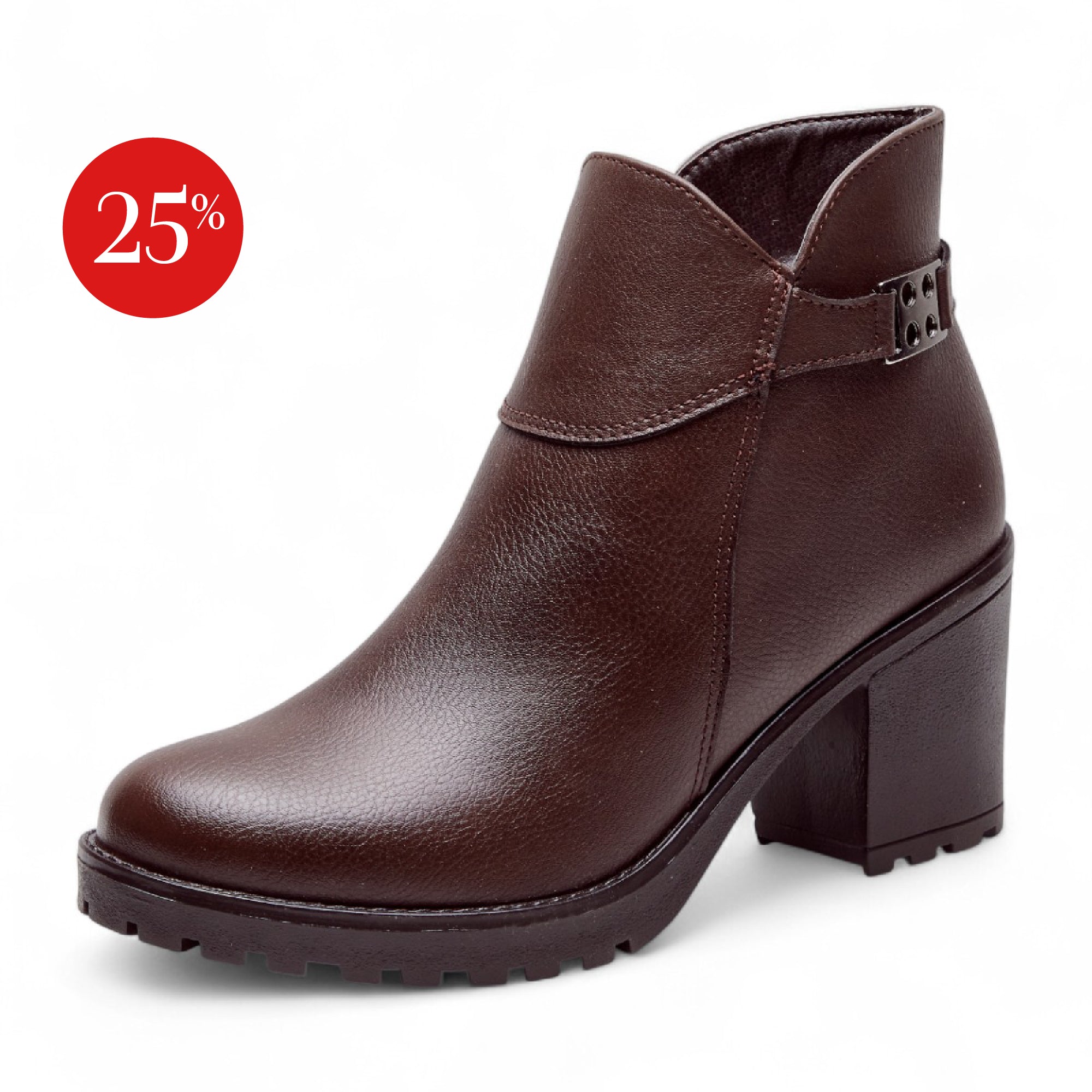 Botín alto - Modelo 8063 Moka