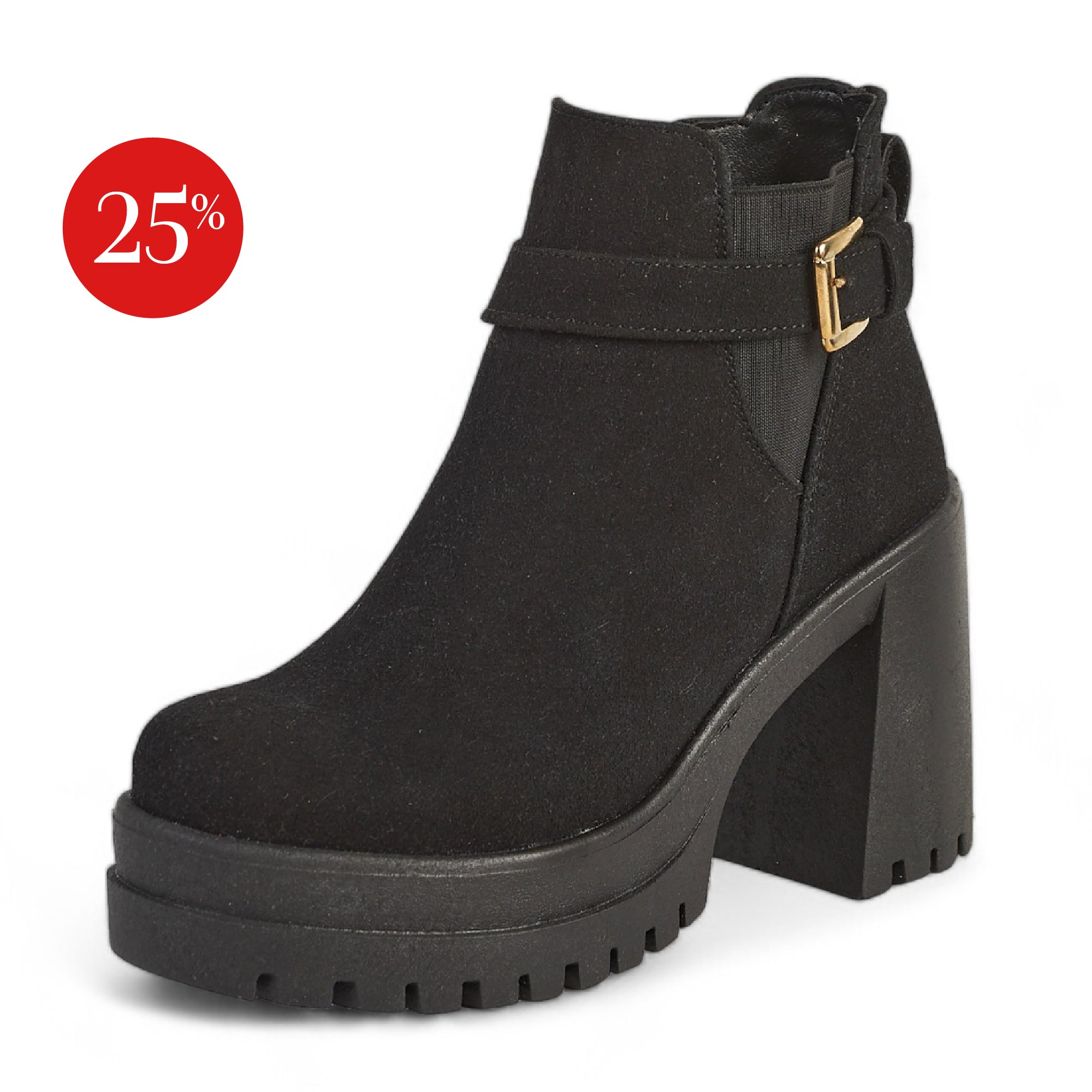 Botín alto - Modelo 24604 Negro