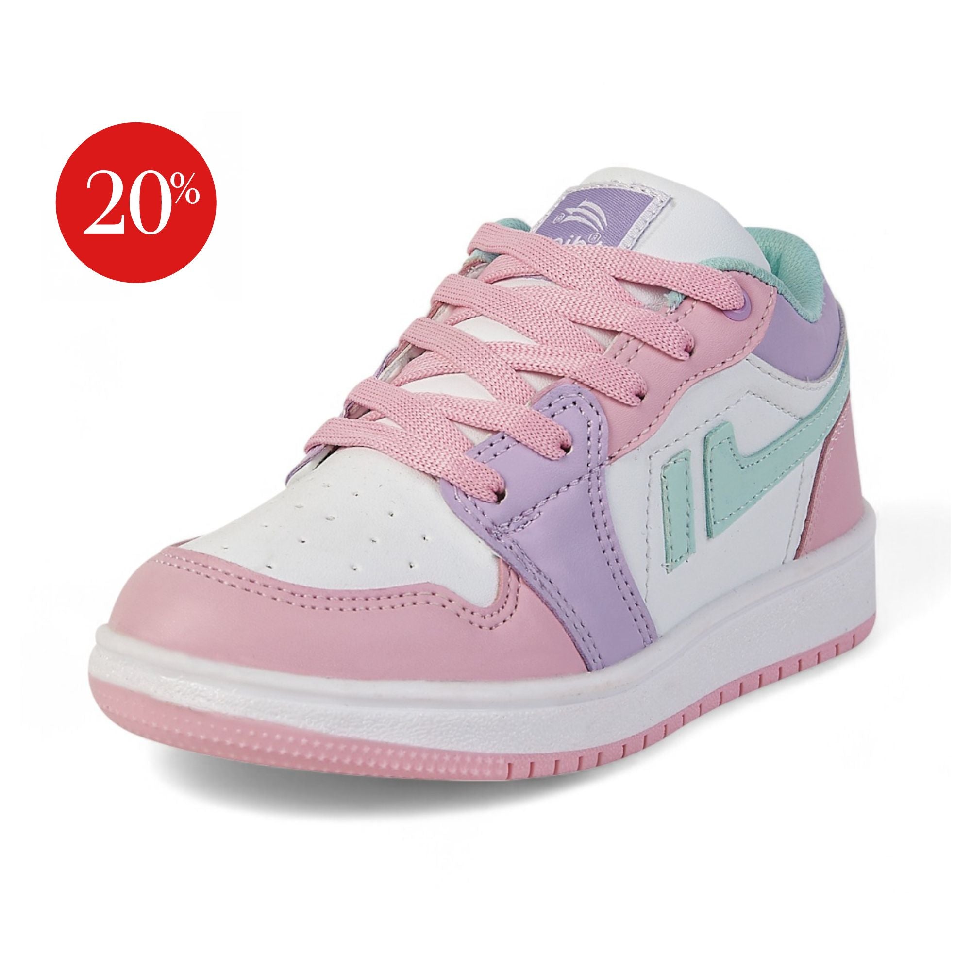 Tenis casual - 1614 Blanco / Rosa / Lila
