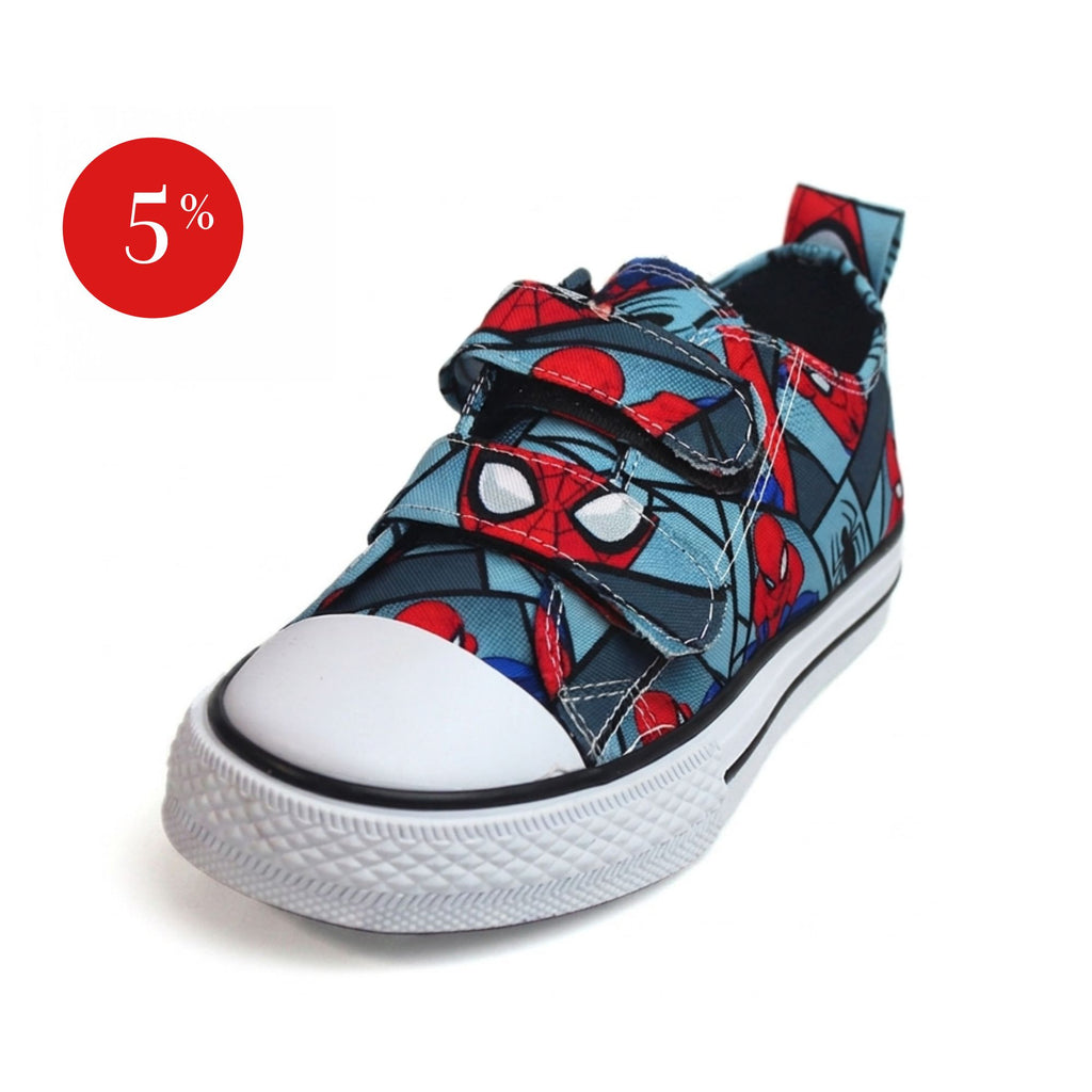 Tenis casual - 150-p Spider Man Gris