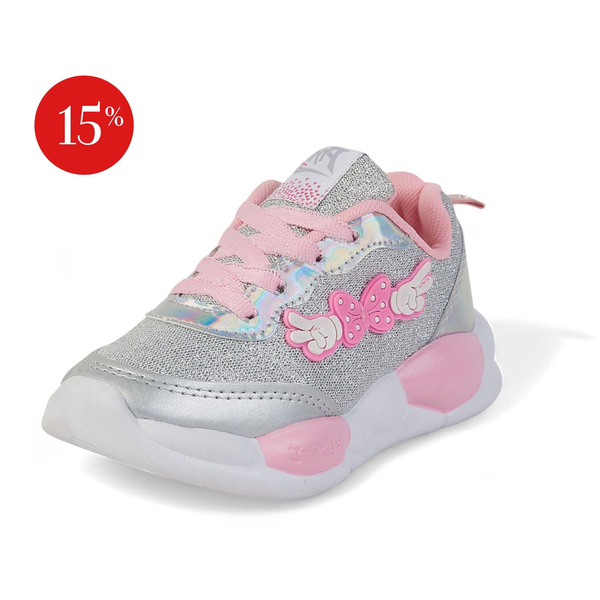 Tenis deportivo - 610 Plata / Rosa
