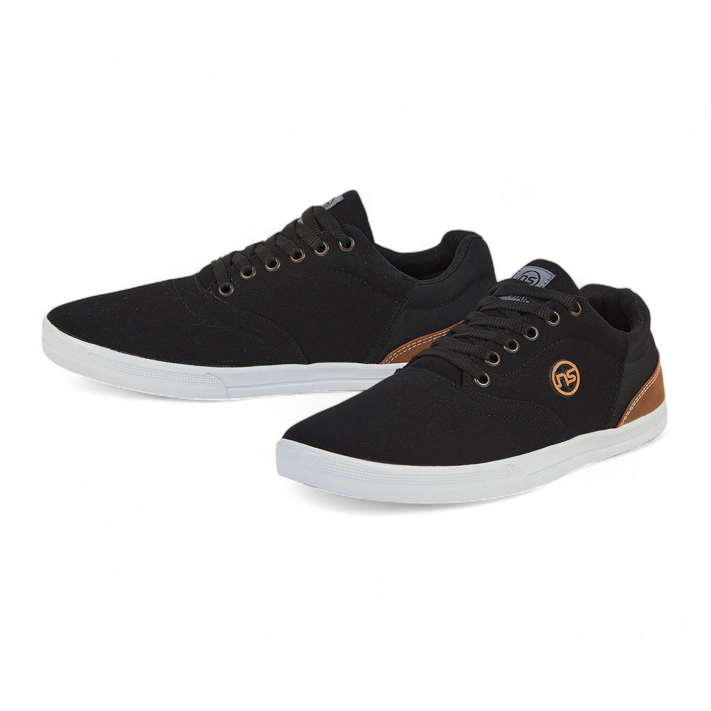 Tenis casual - NS-65 Negro / Camel