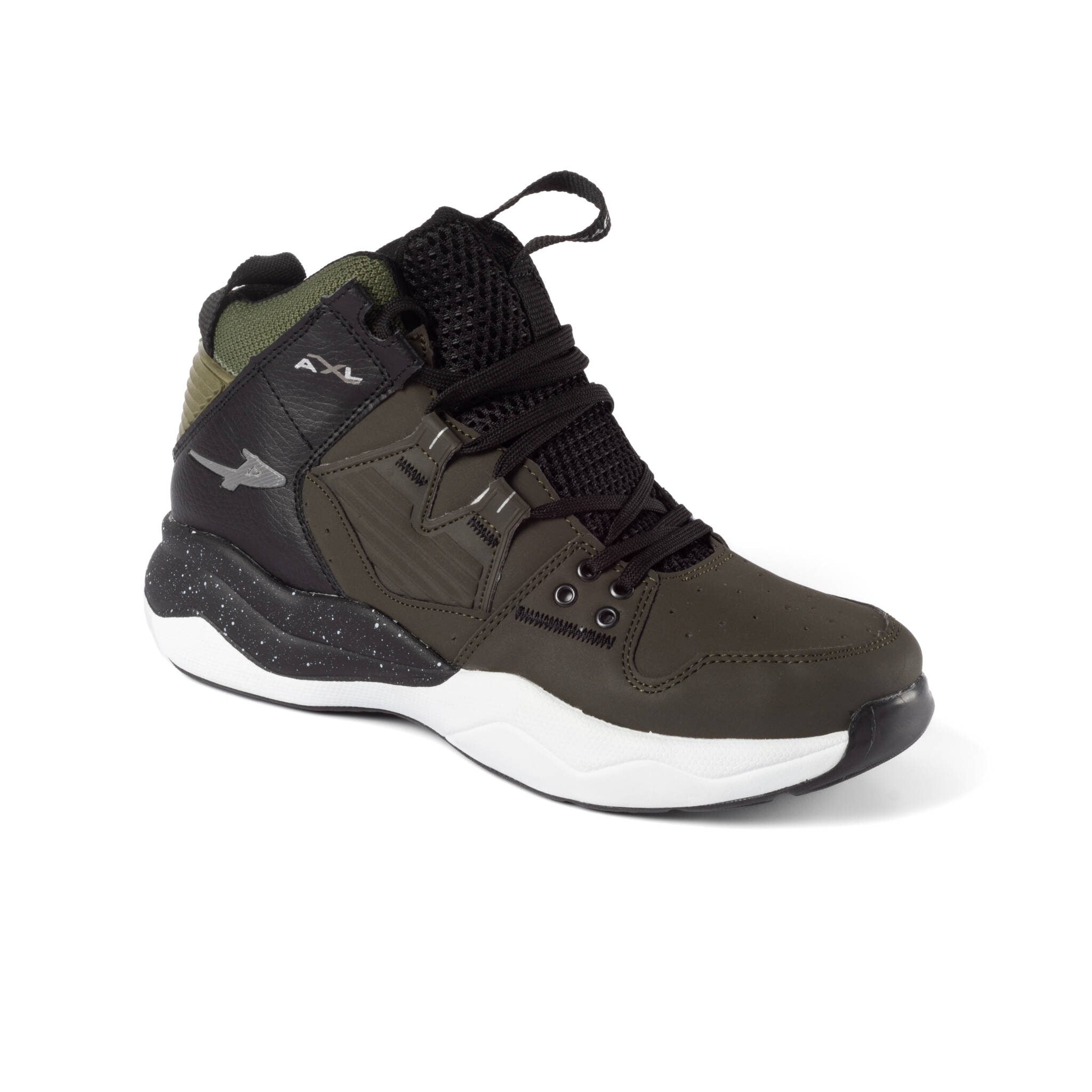 Tenis deportivo de bota - 6123 Verde militar / Negro