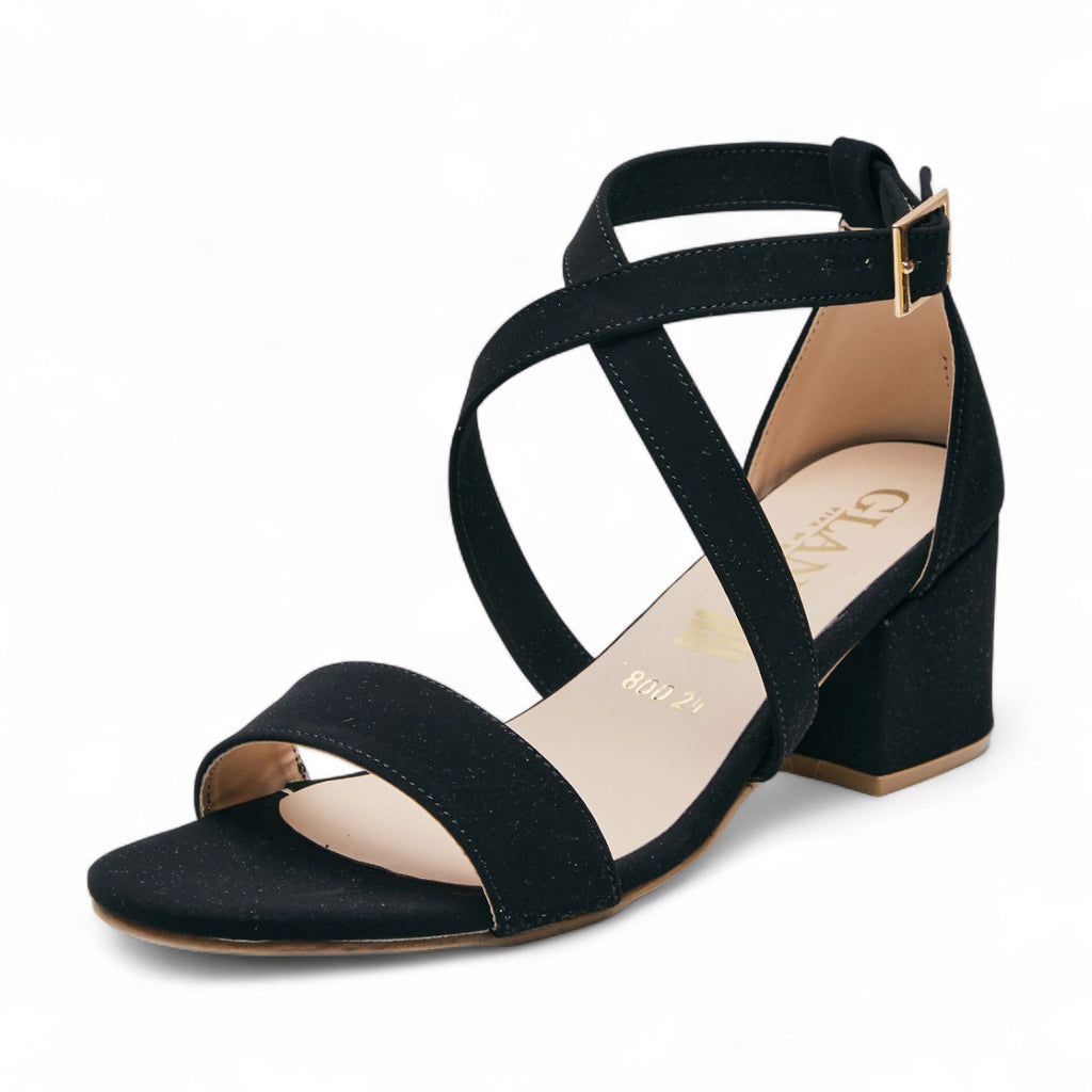 Zapatilla tacón bajo - 800-1 Negro