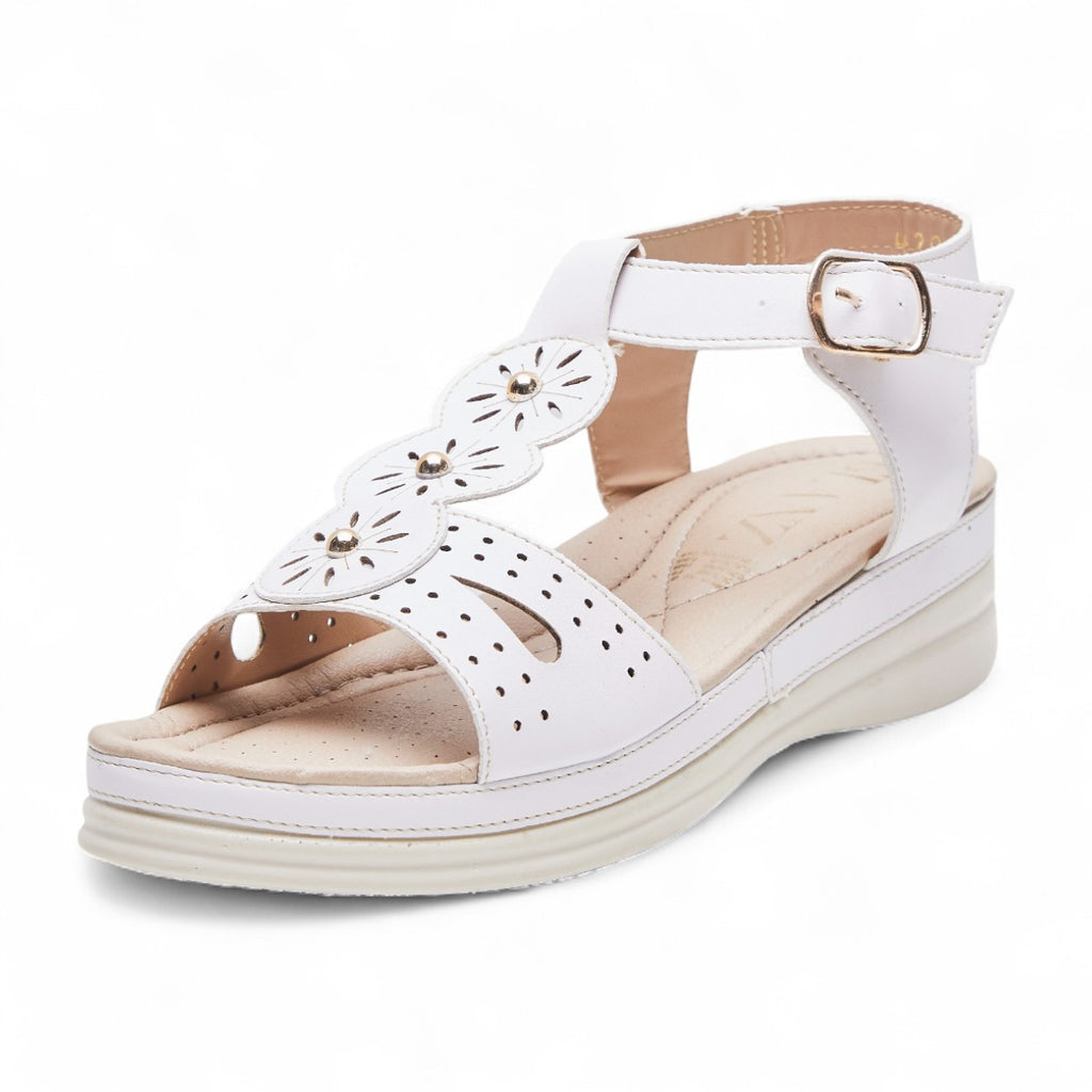 Huarache plataforma pequeña - 420 Blanco