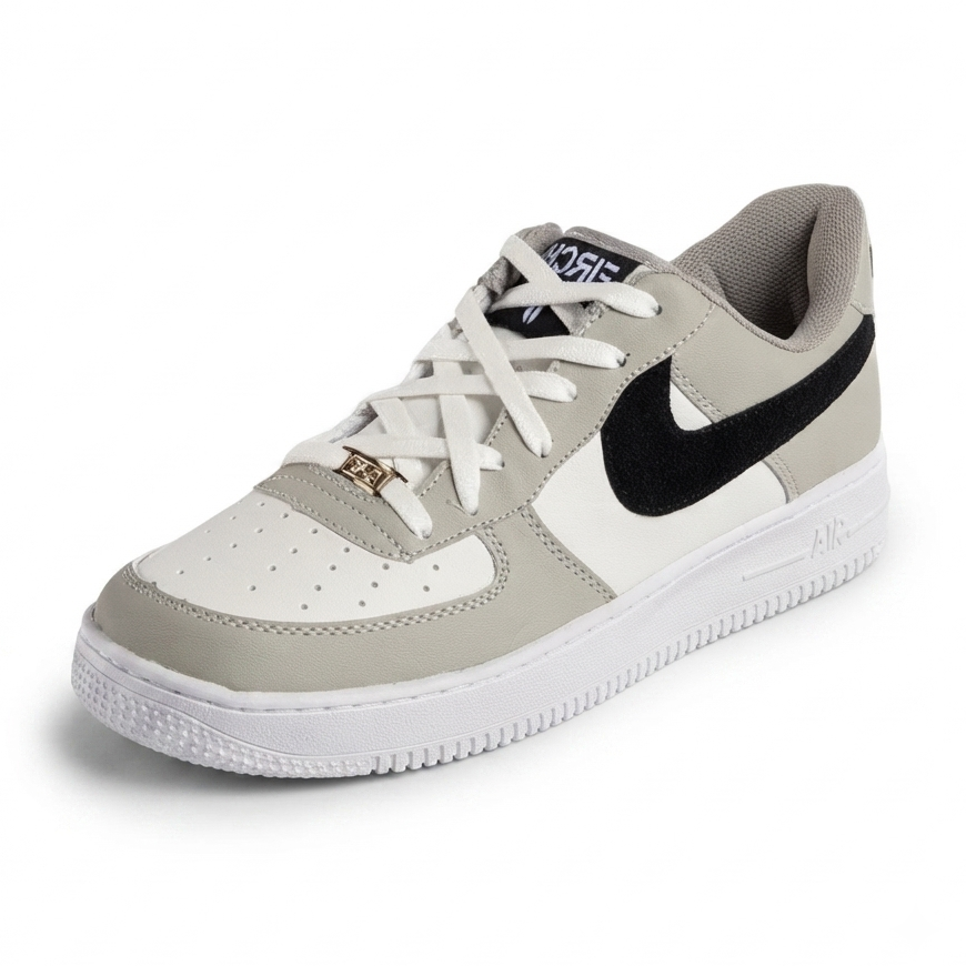 Tenis casual - 4300 Gris / Blanco / Negro