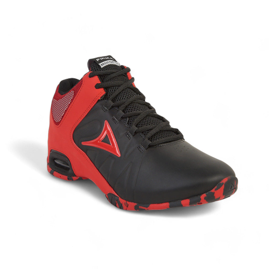 Tenis deportivo de bota Pirma - 795 Negro / Rojo
