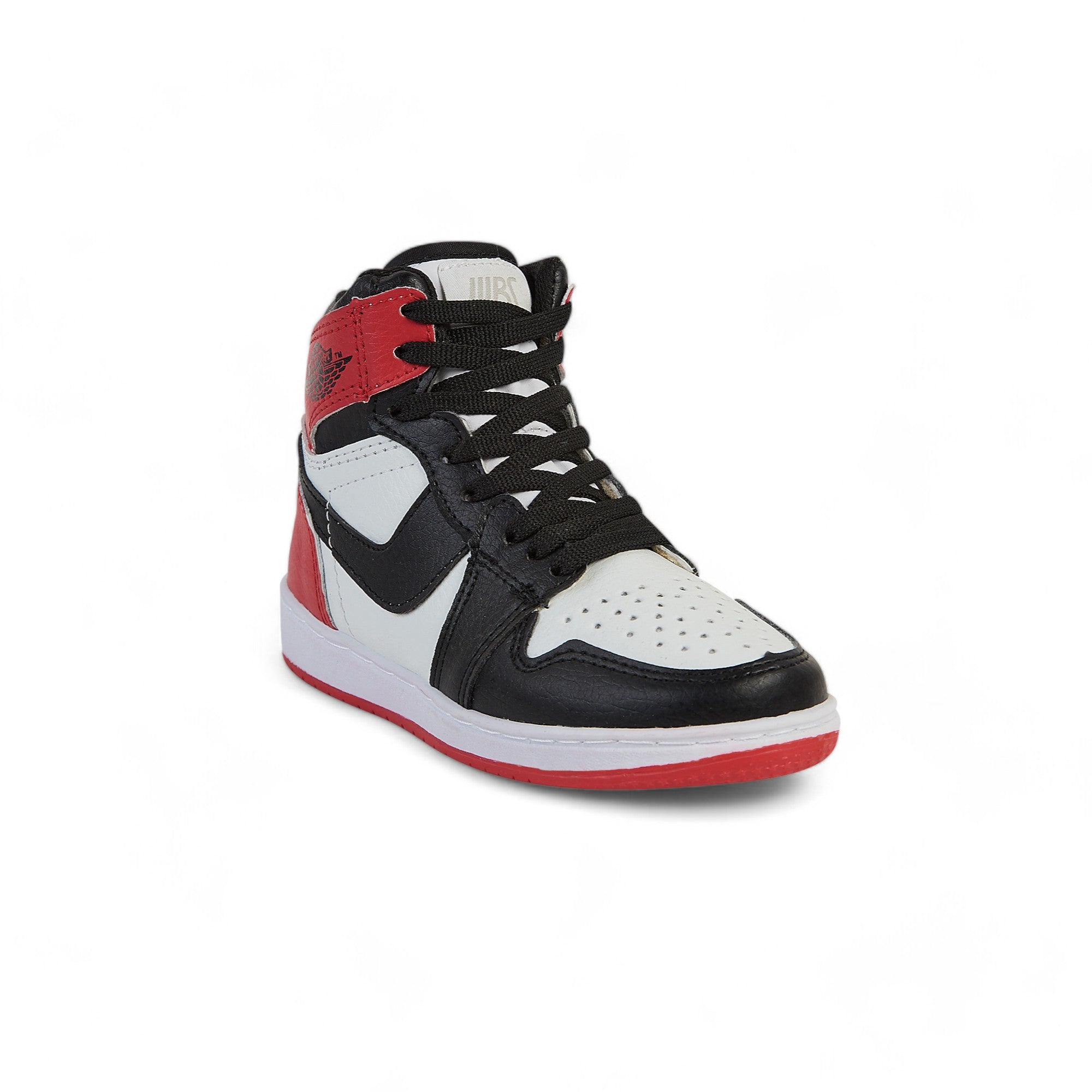 Tenis casual de bota - 22 Blanco / Negro / Rojo