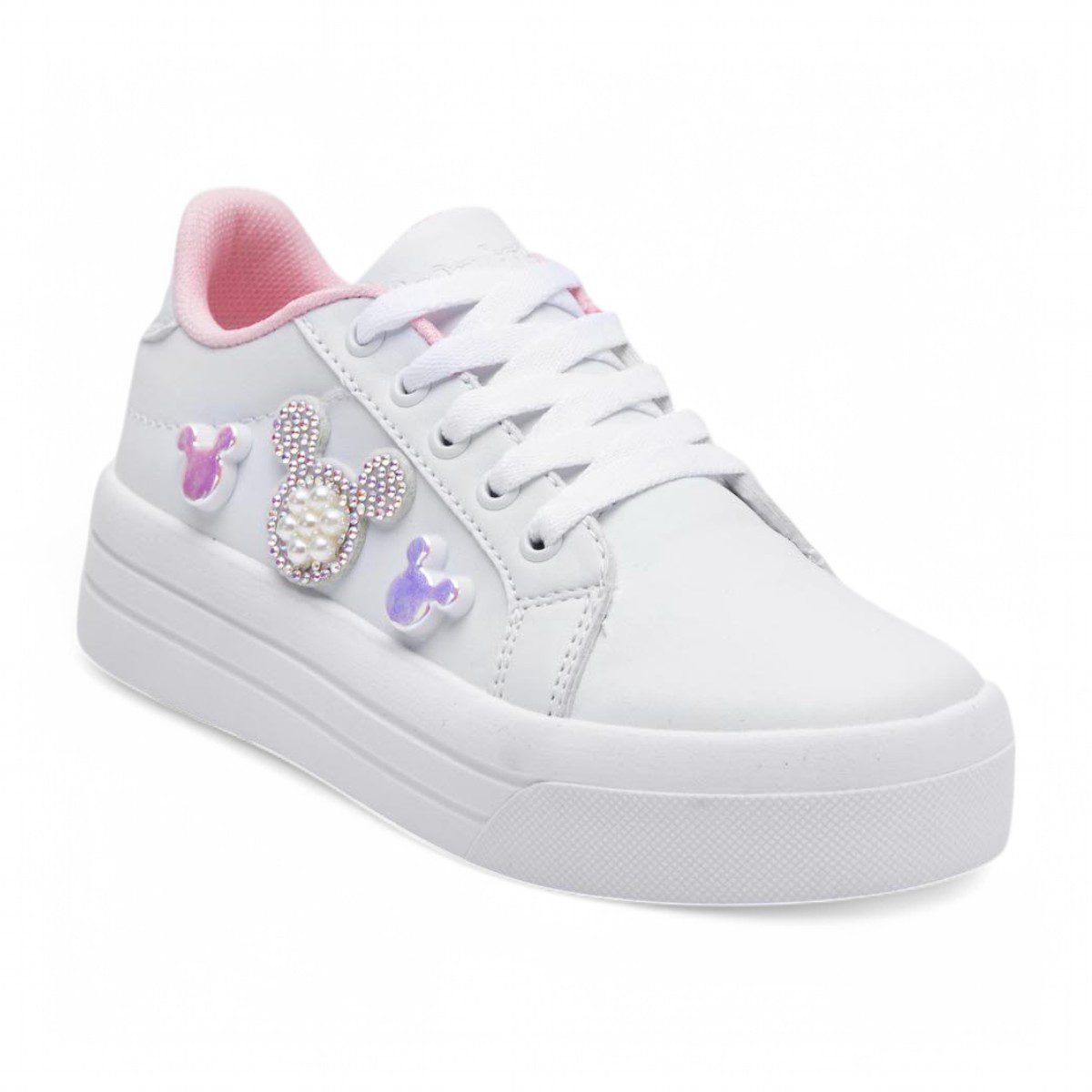 Tenis casual - MICKEY Blanco