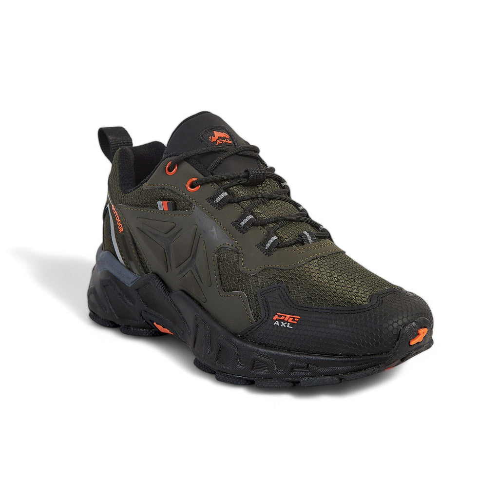 Tenis senderismo - 742 Militar / Negro / Naranja