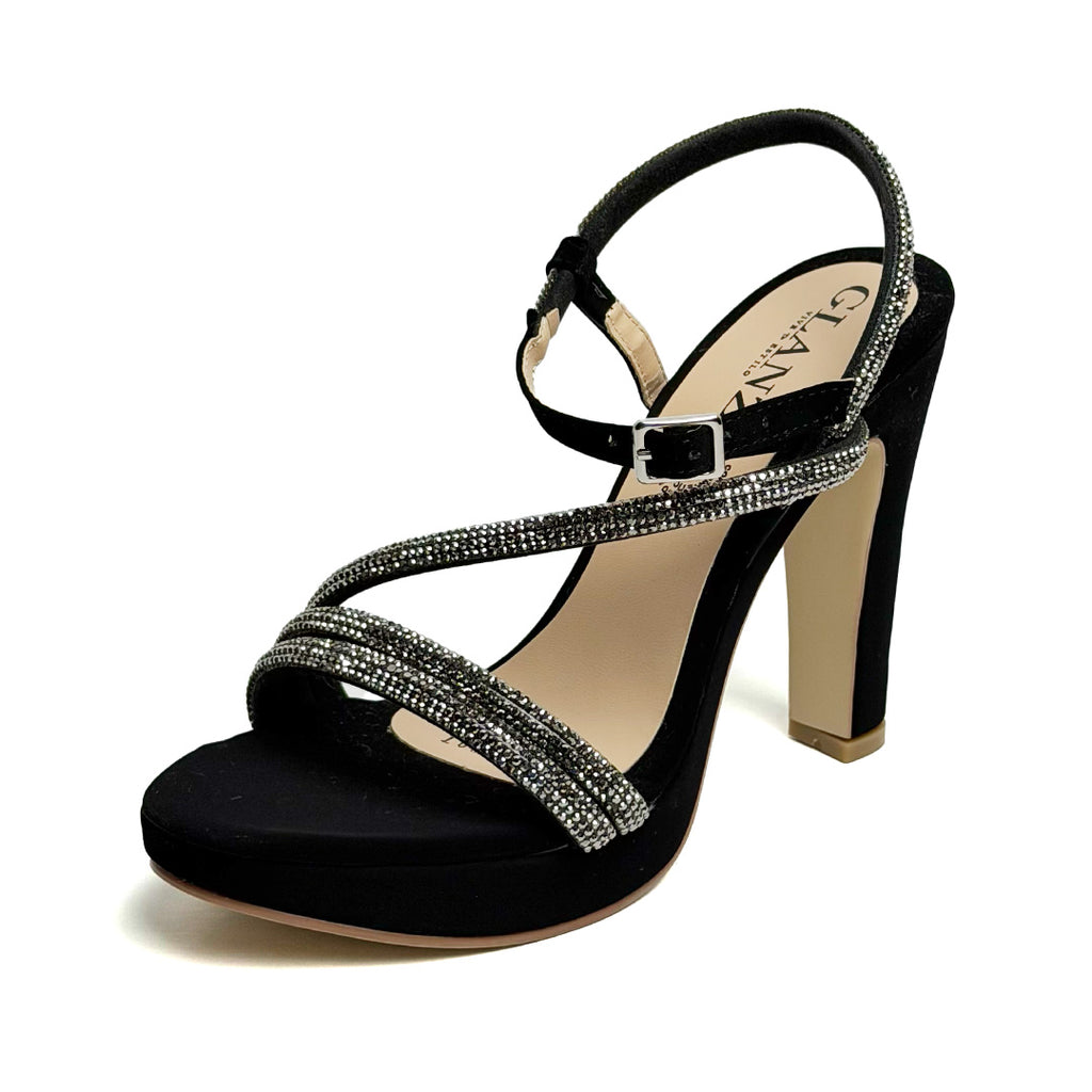 Zapatilla tacón alto - 1008 Negro