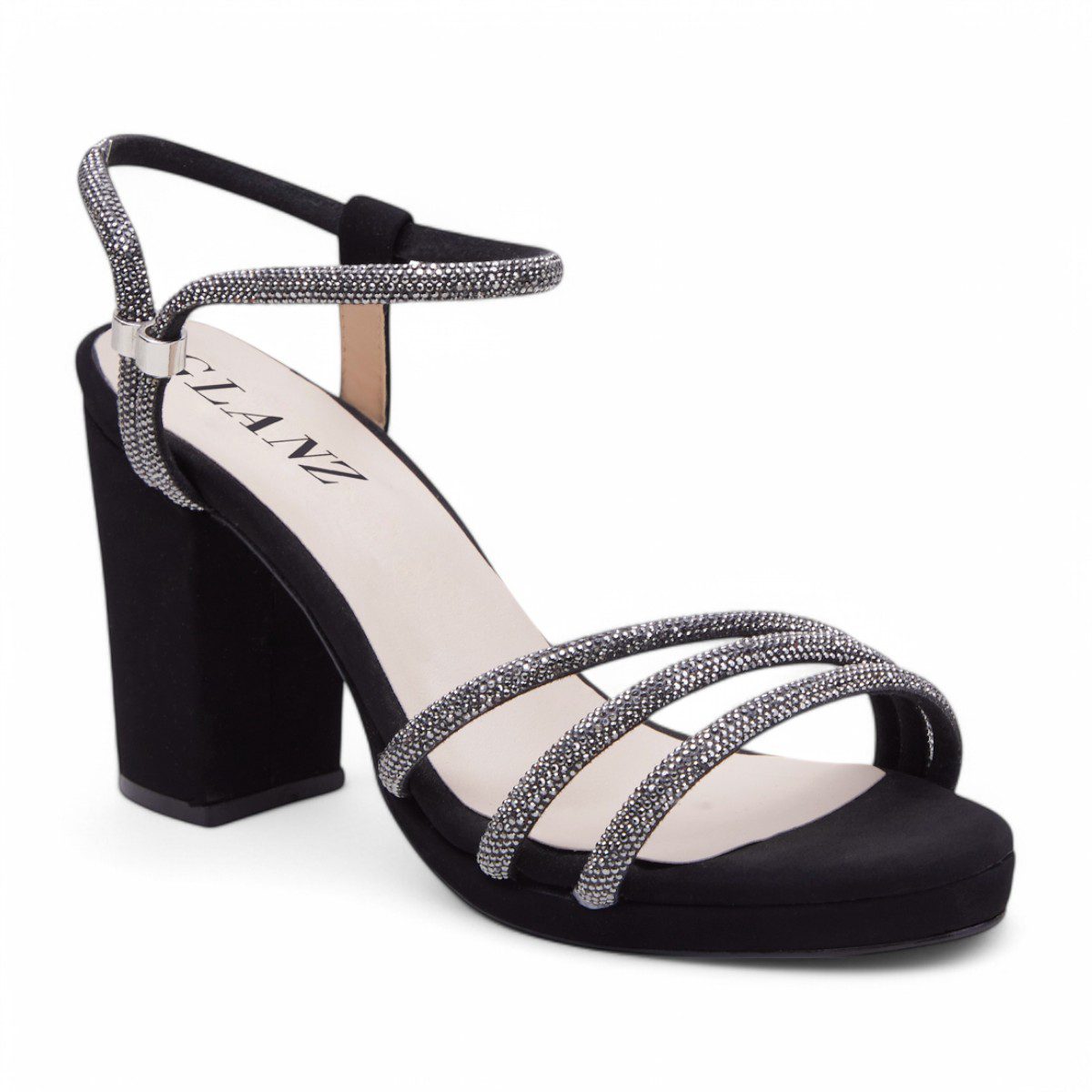 Zapatilla tacón bajo - 766 Negro