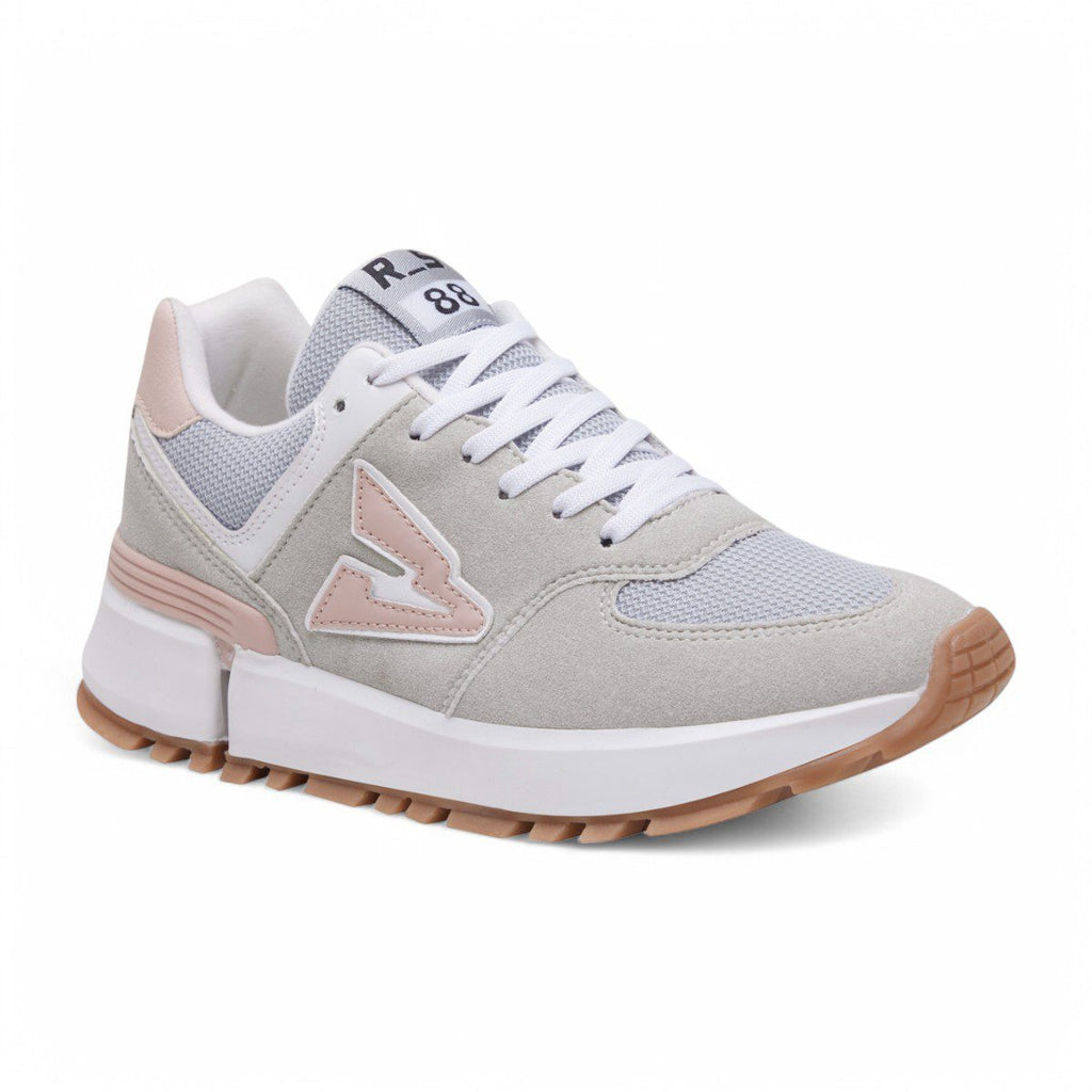 Tenis deportivo - A-88 Gris / Rosa