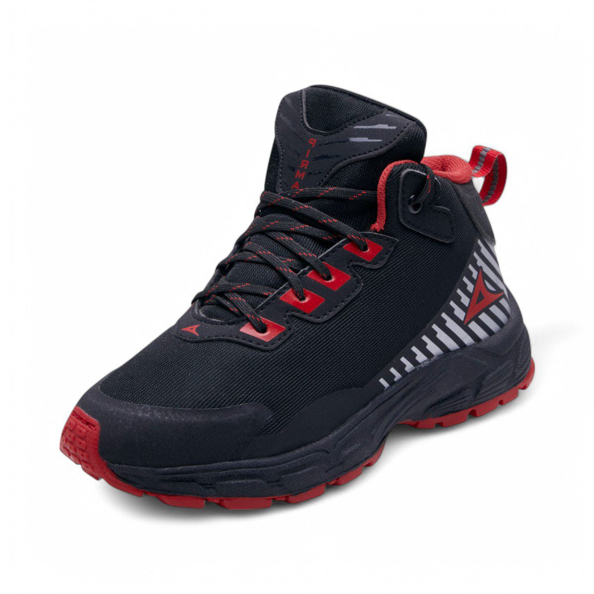 Tenis deportivo de bota Pirma - 1311 Negro / Rojo
