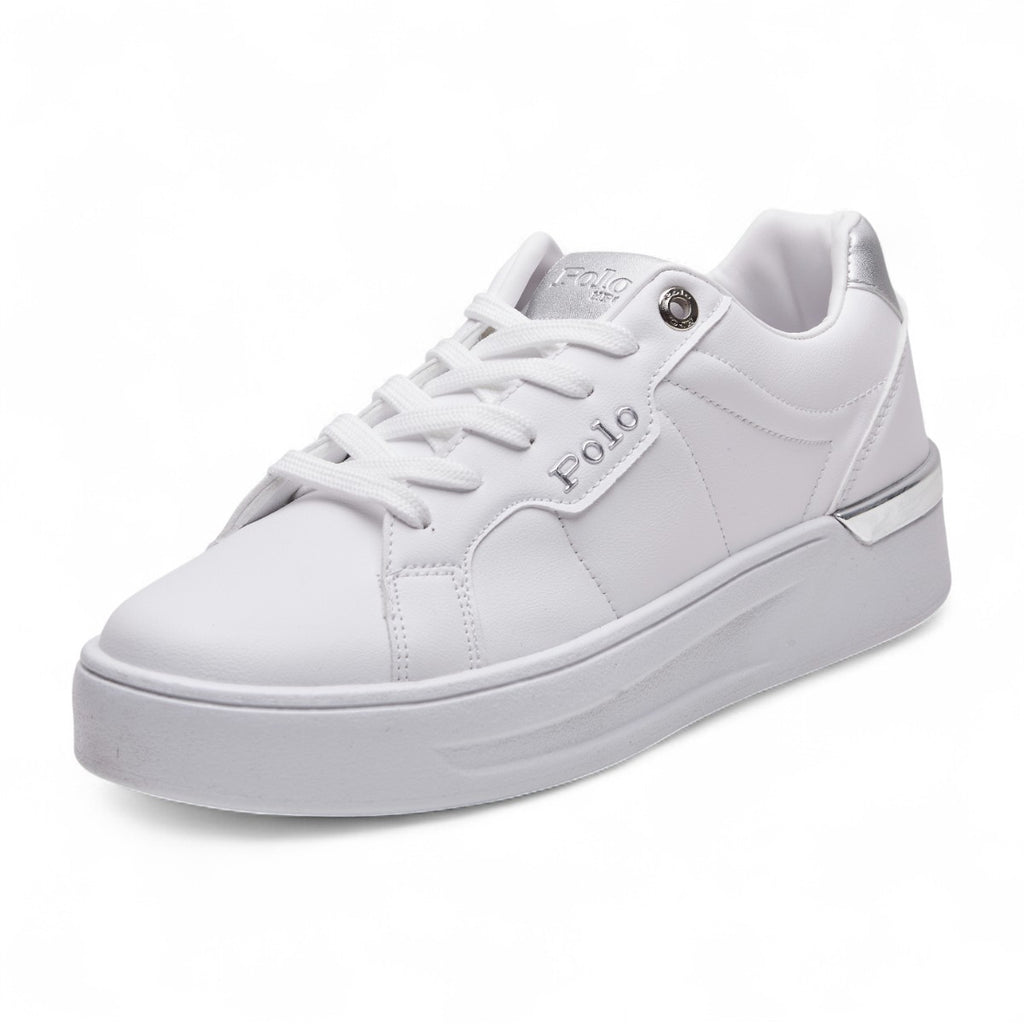 Tenis casual Polo - 4277 Blanco / Plata