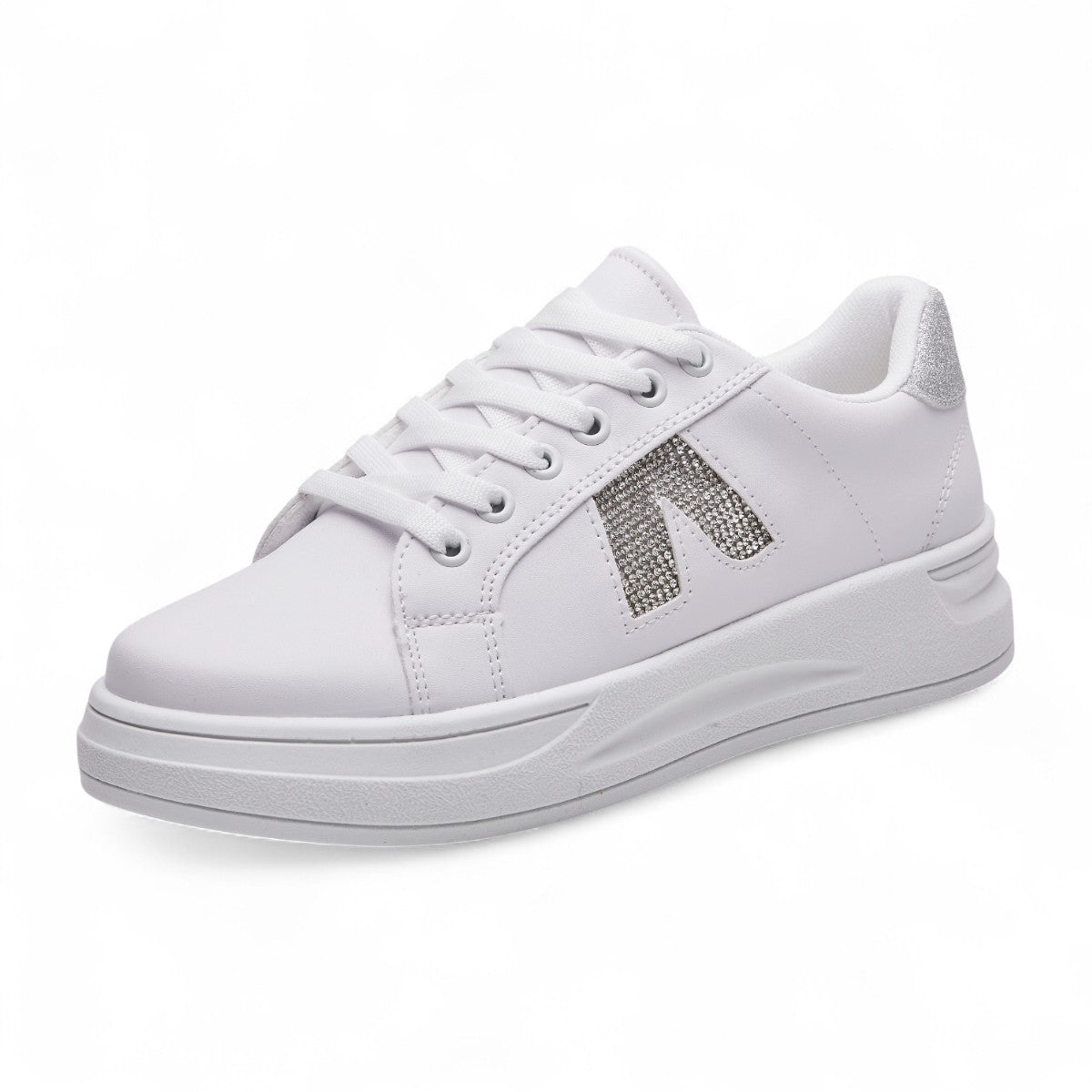 Tenis casual - VP-7000 Blanco / Plata
