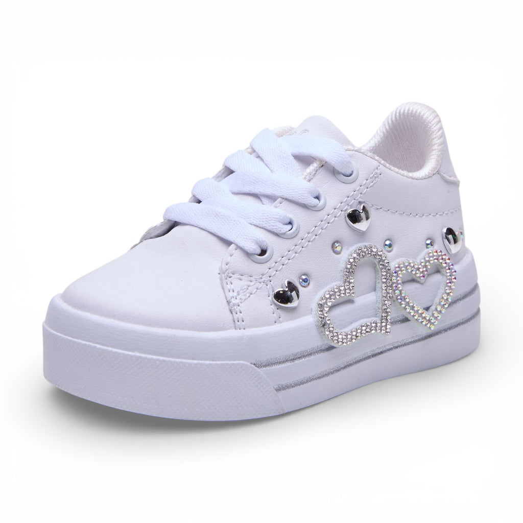Tenis casual - 740 Blanco / Plata
