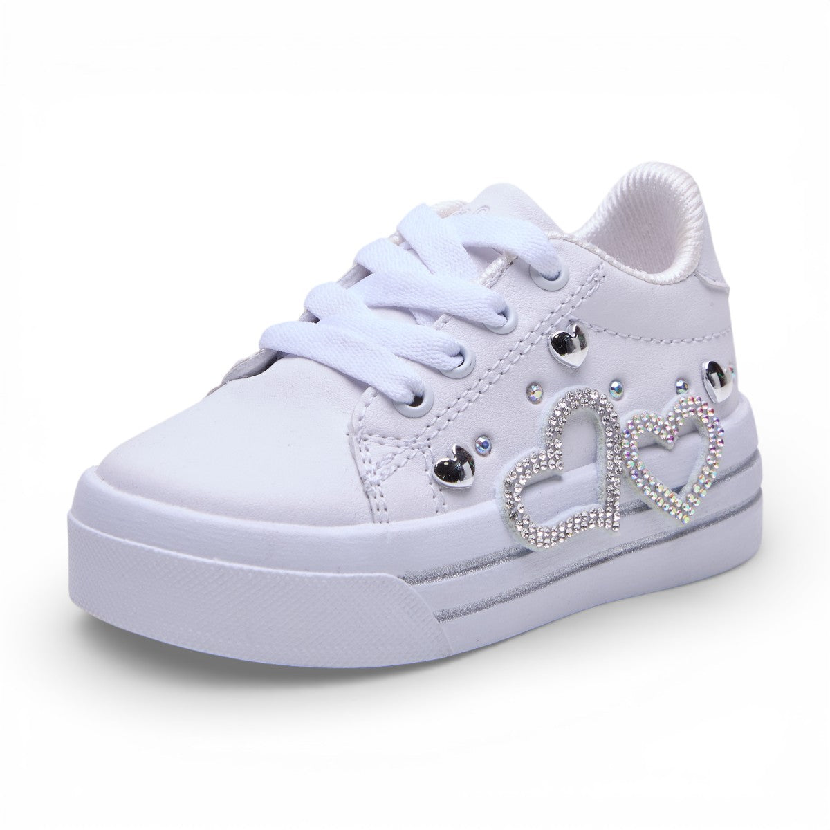Tenis casual - 740 Blanco / Plata