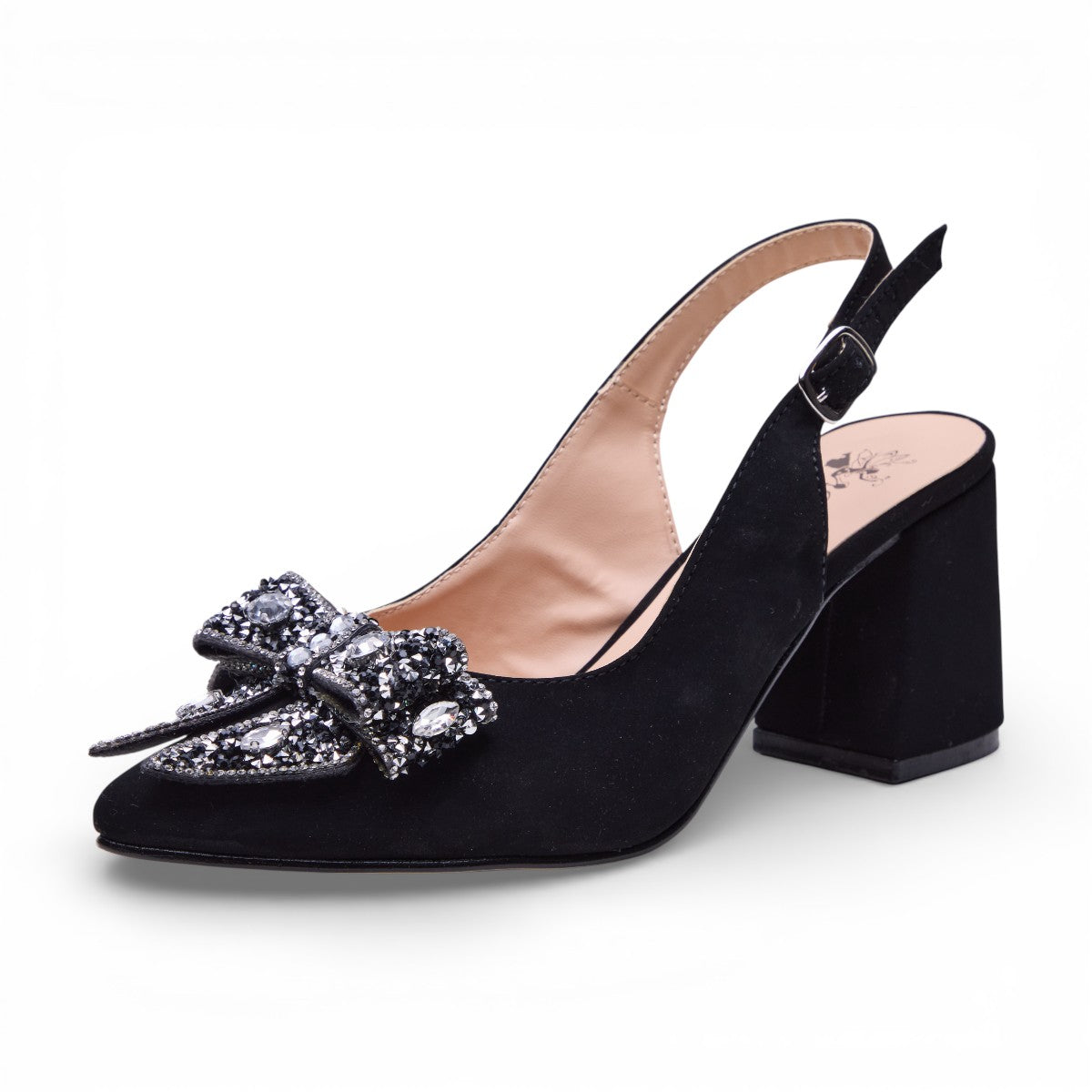 Zapatilla tacón bajo - 2039 Negro