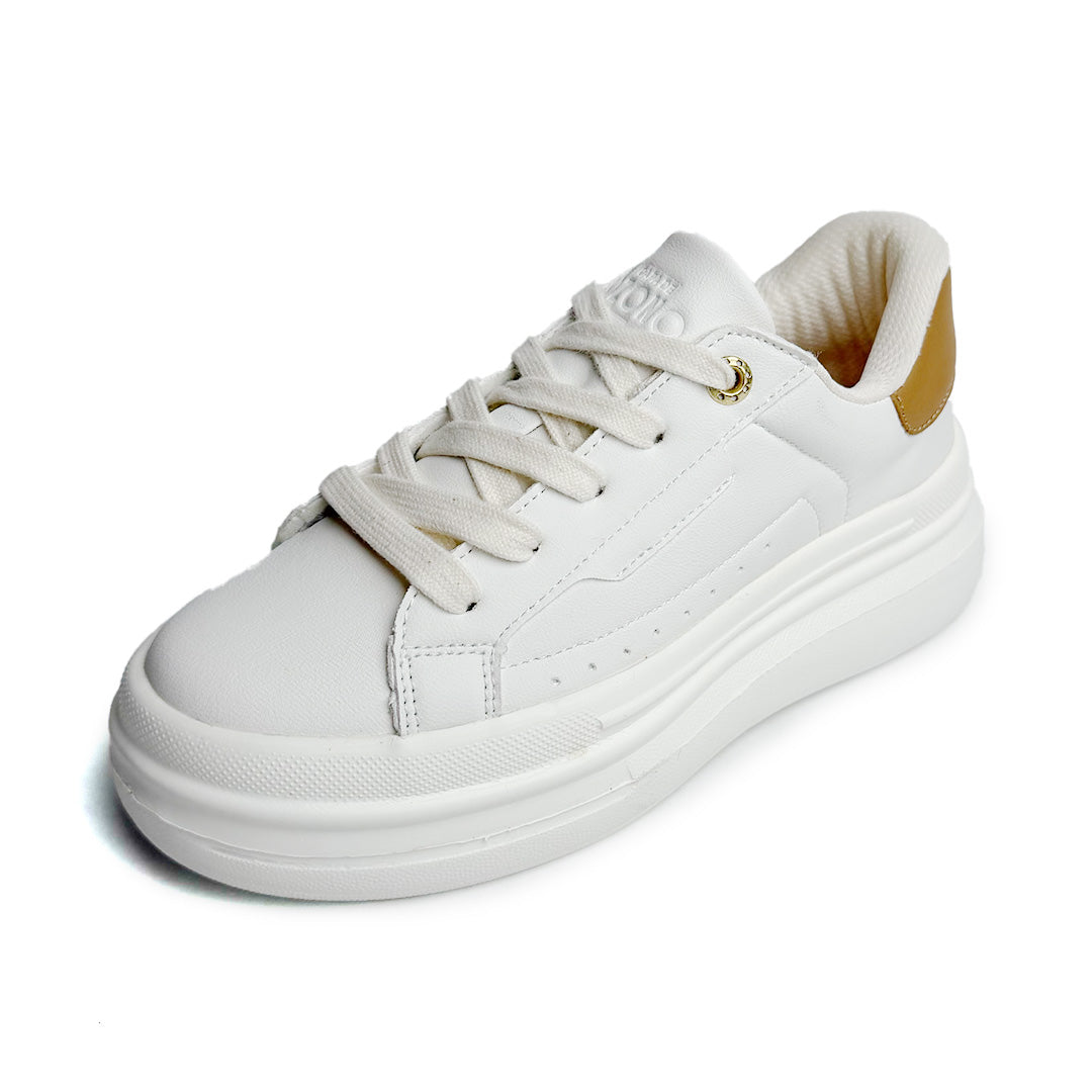 Tenis casual Capa de Ozono - 660201 Blanco / Beige
