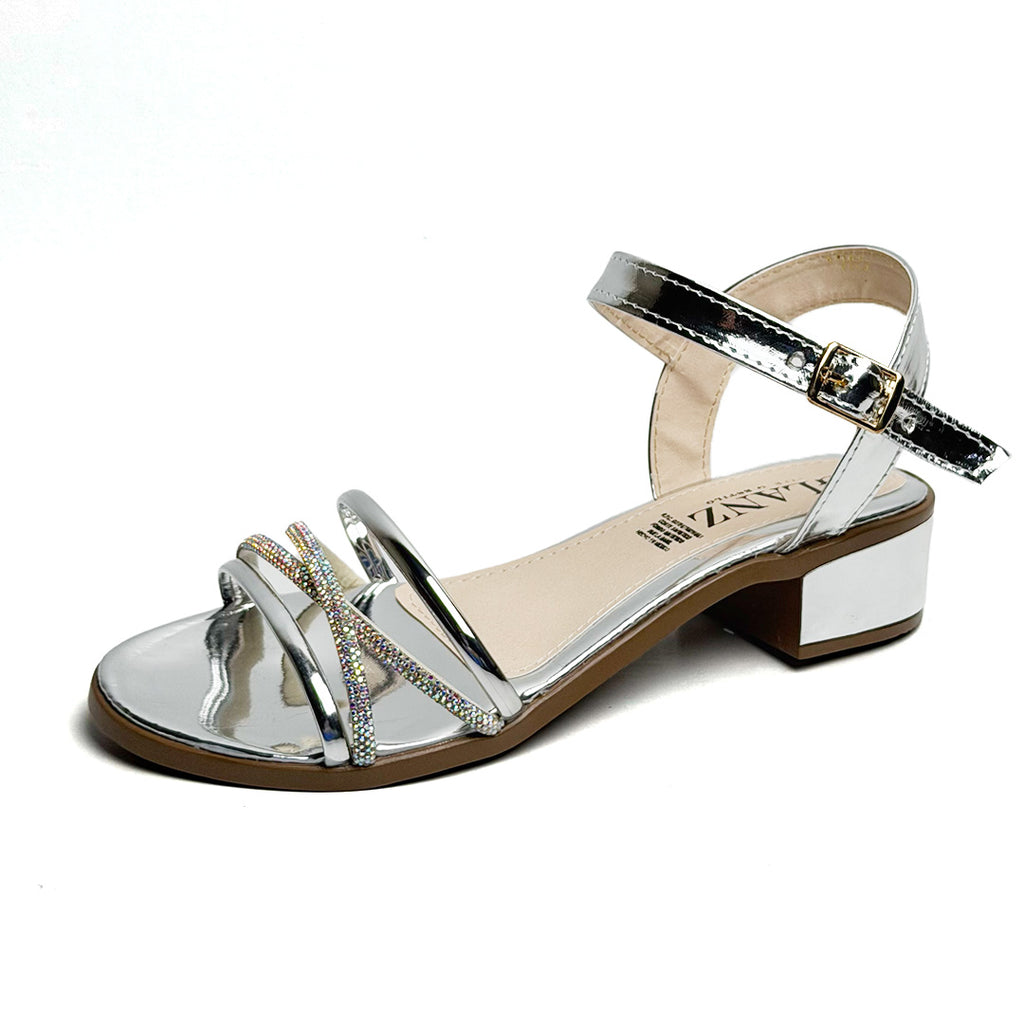 Zapatilla tacón bajo - 1765 Plata