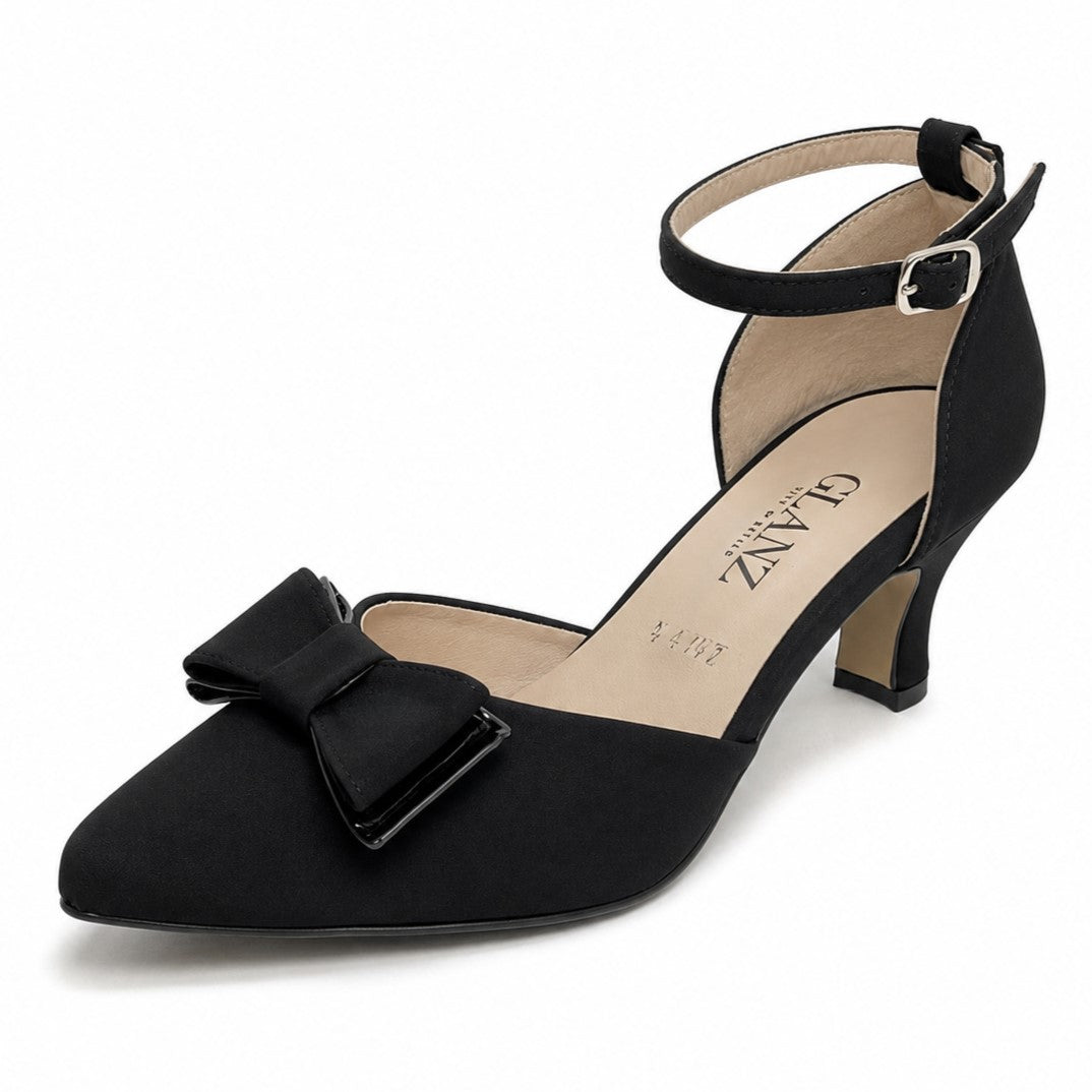 Zapatilla tacón bajo - 647 Negro