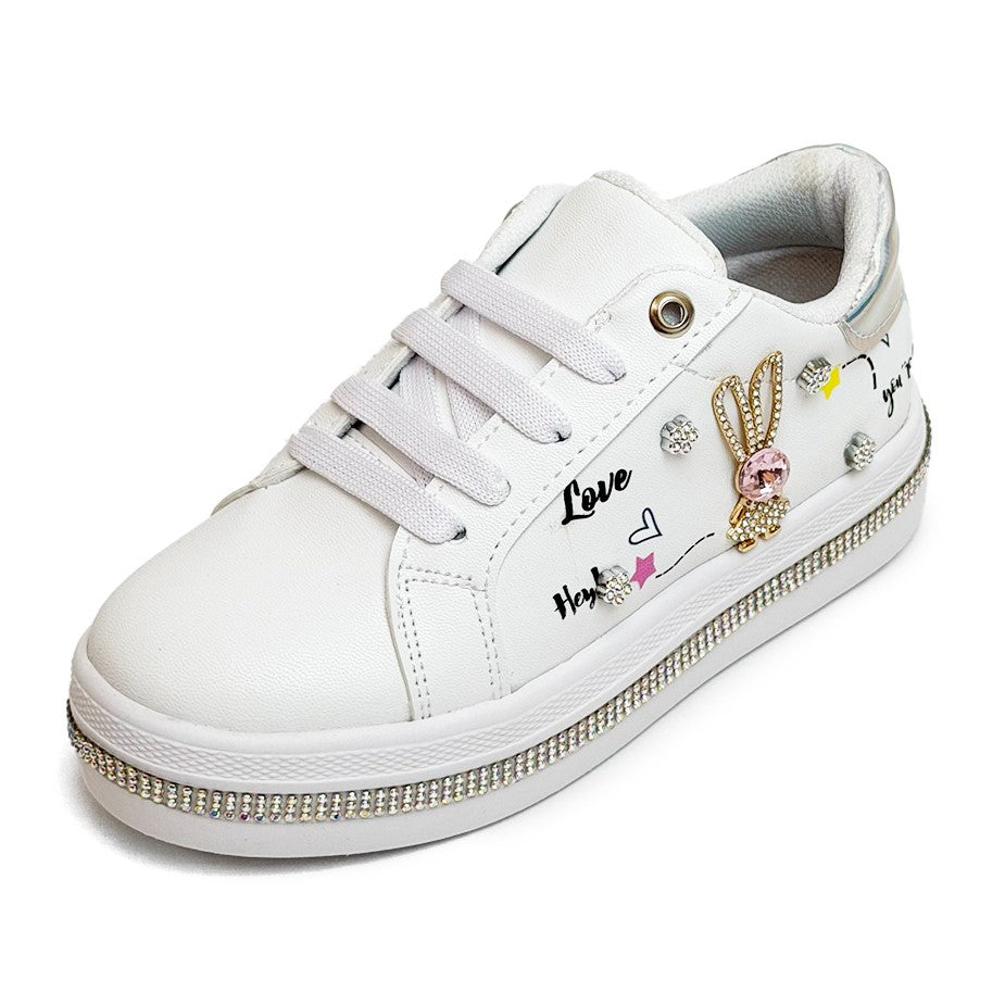 Tenis casual - 138 Blanco / Plata