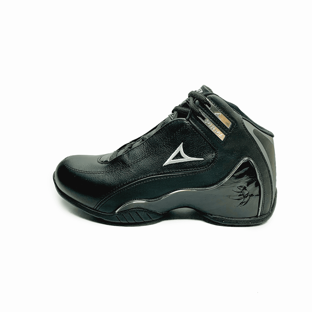 Tenis deportivo de bota Pirma - 767 Negro / Plata