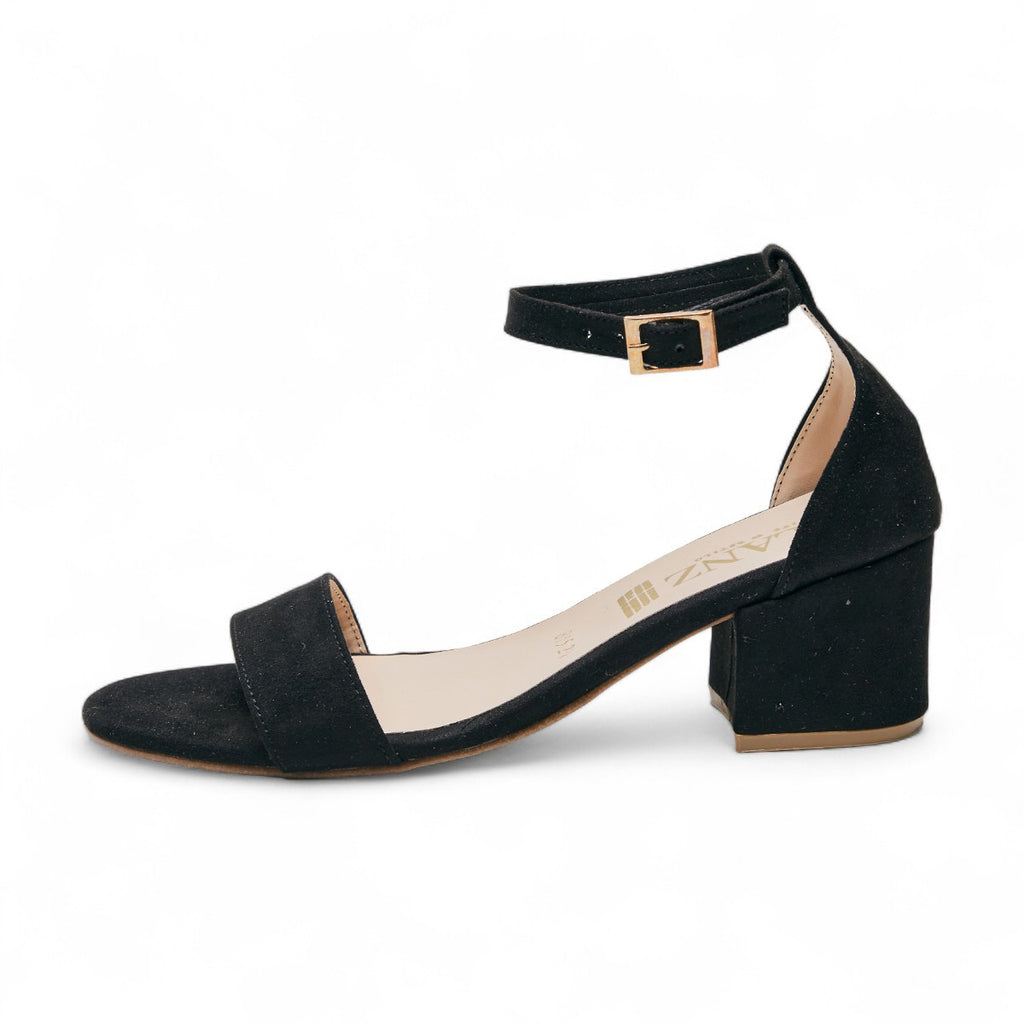 Zapatilla tacón bajo - 815-1 Negro