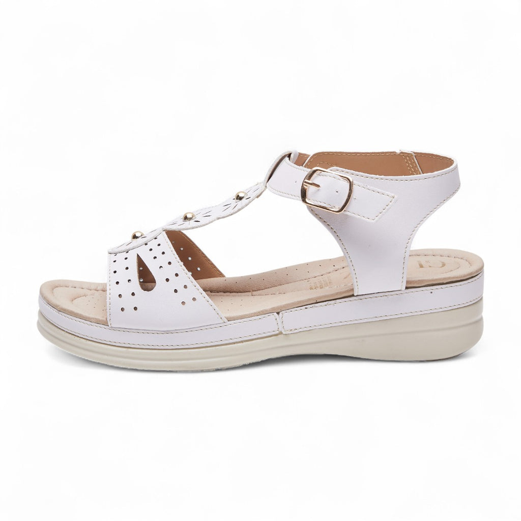 Huarache plataforma pequeña - 420 Blanco