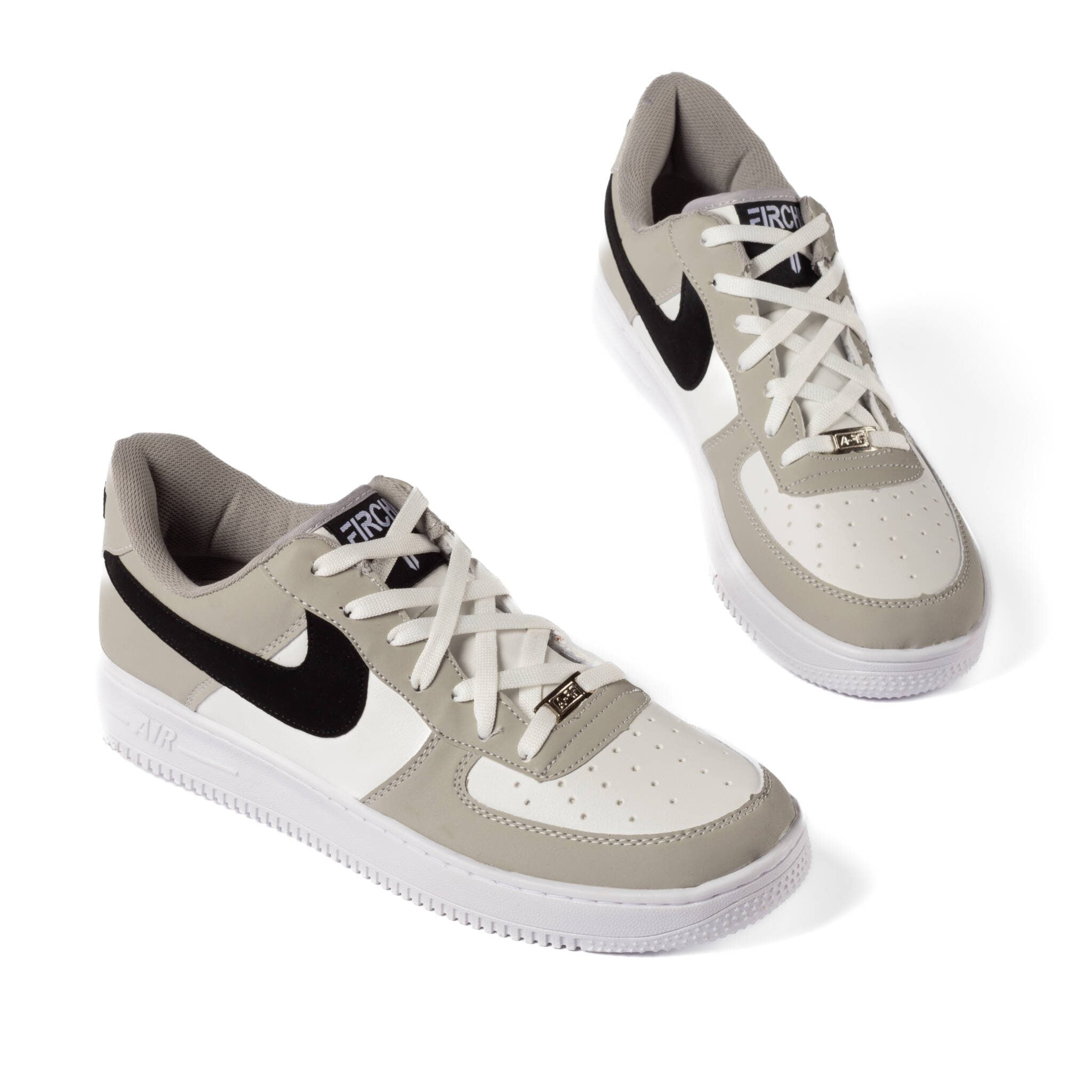 Tenis casual - 4300 Gris / Blanco / Negro