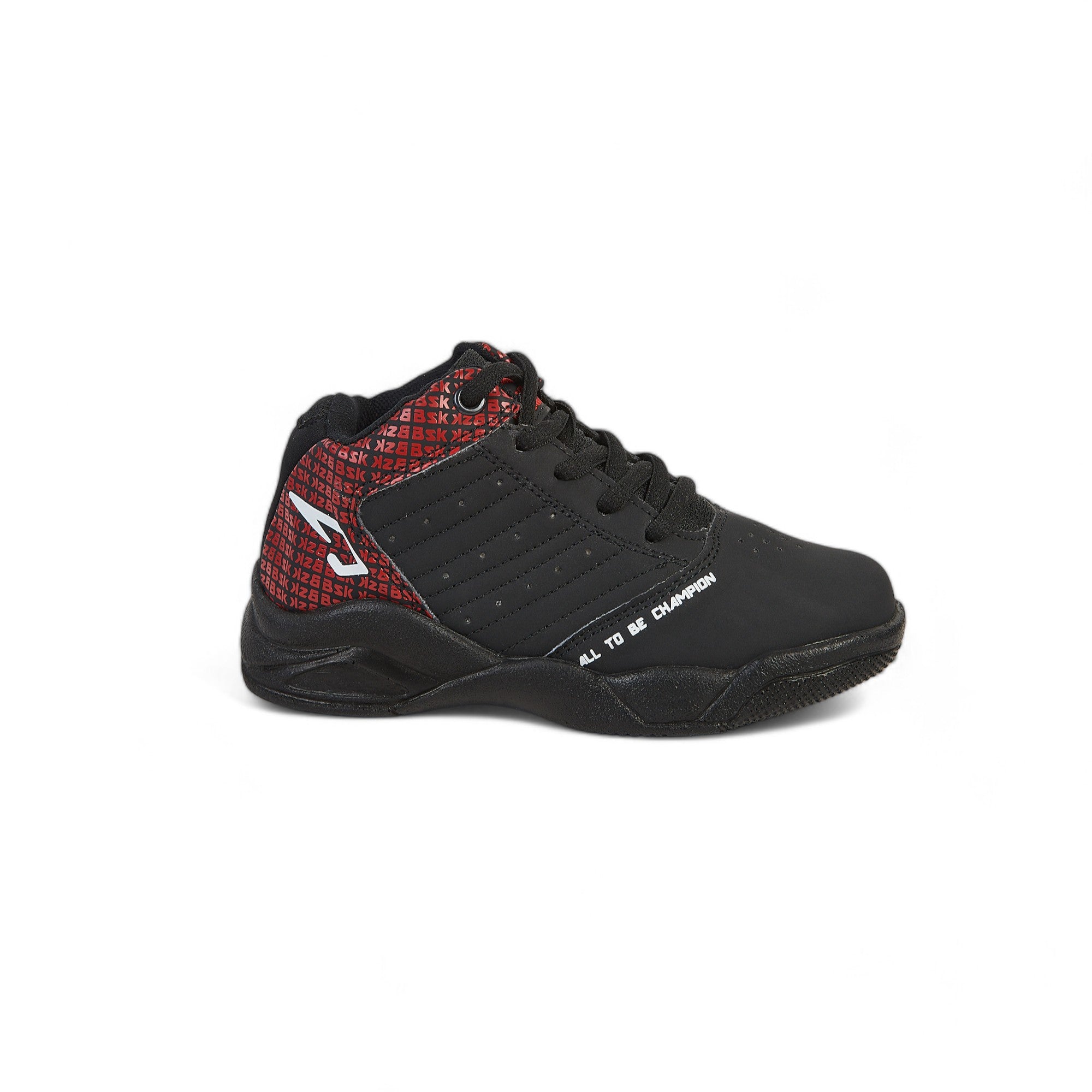 Tenis deportivo de bota - 856 Negro / Rojo