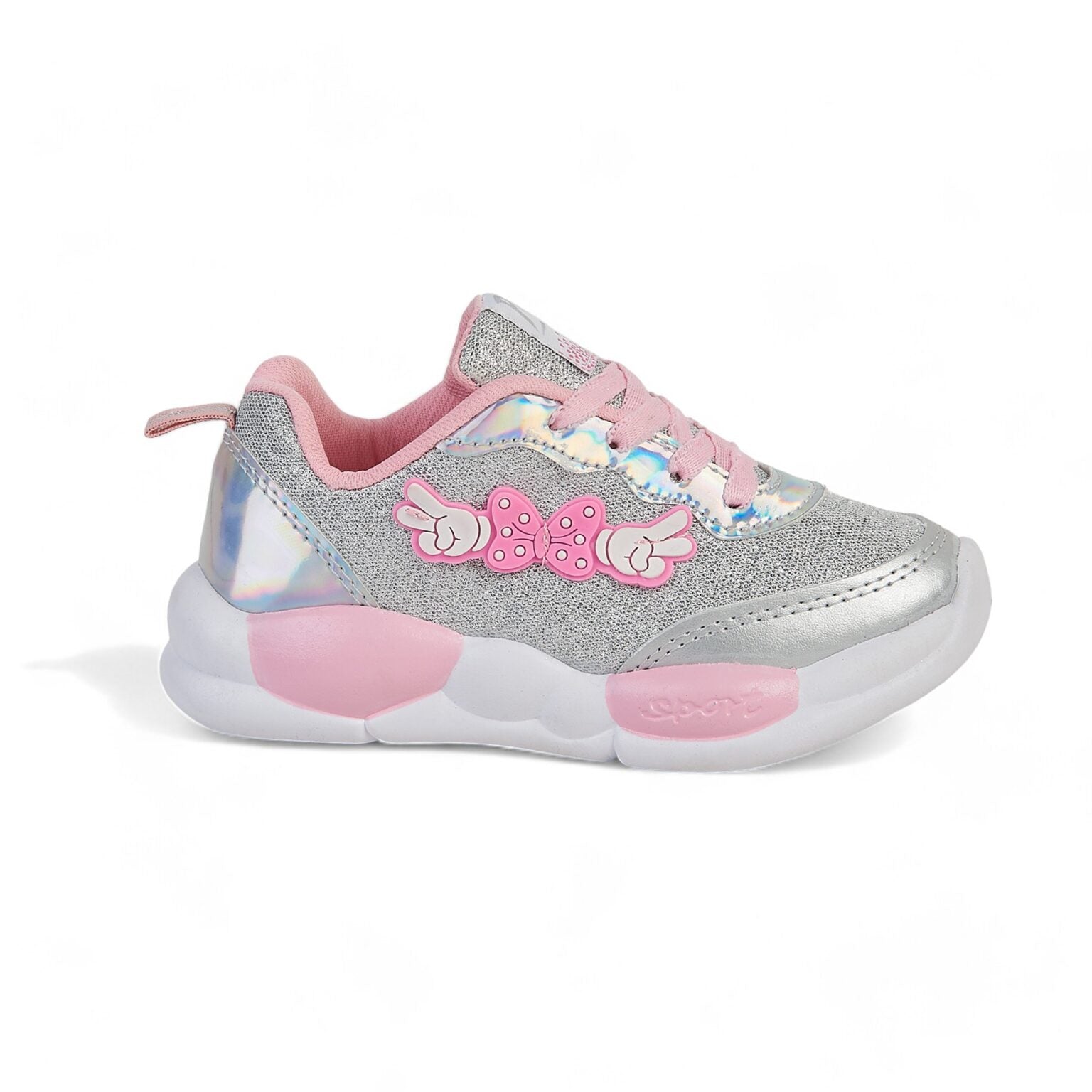 Tenis deportivo - 610 Plata / Rosa